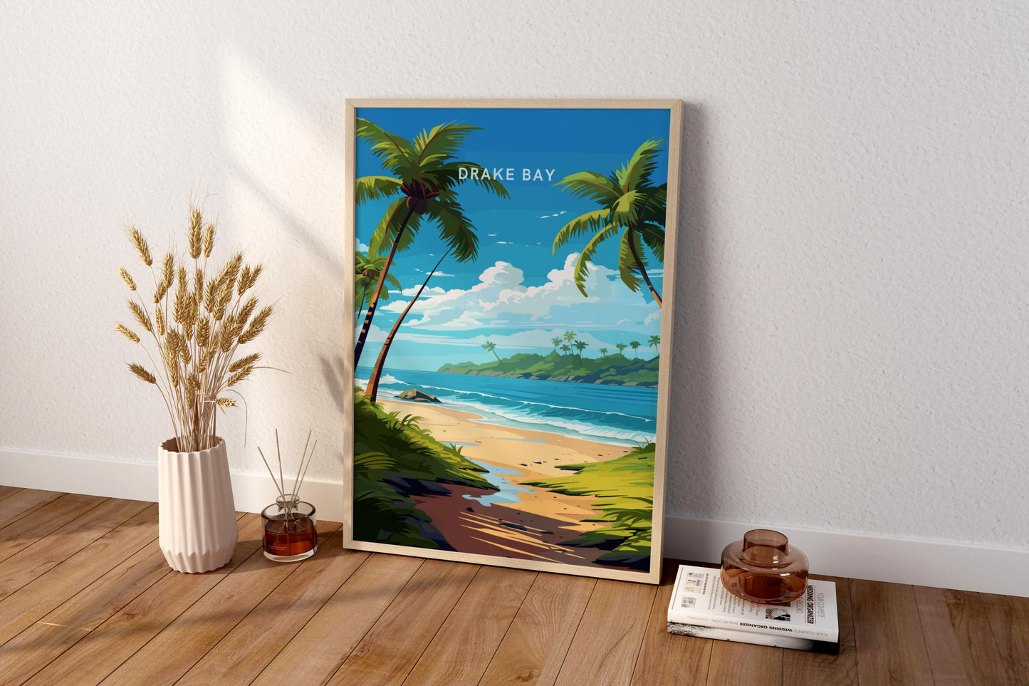 Drake Bay Costa Rica Travel Print Poster - Pitchers Design