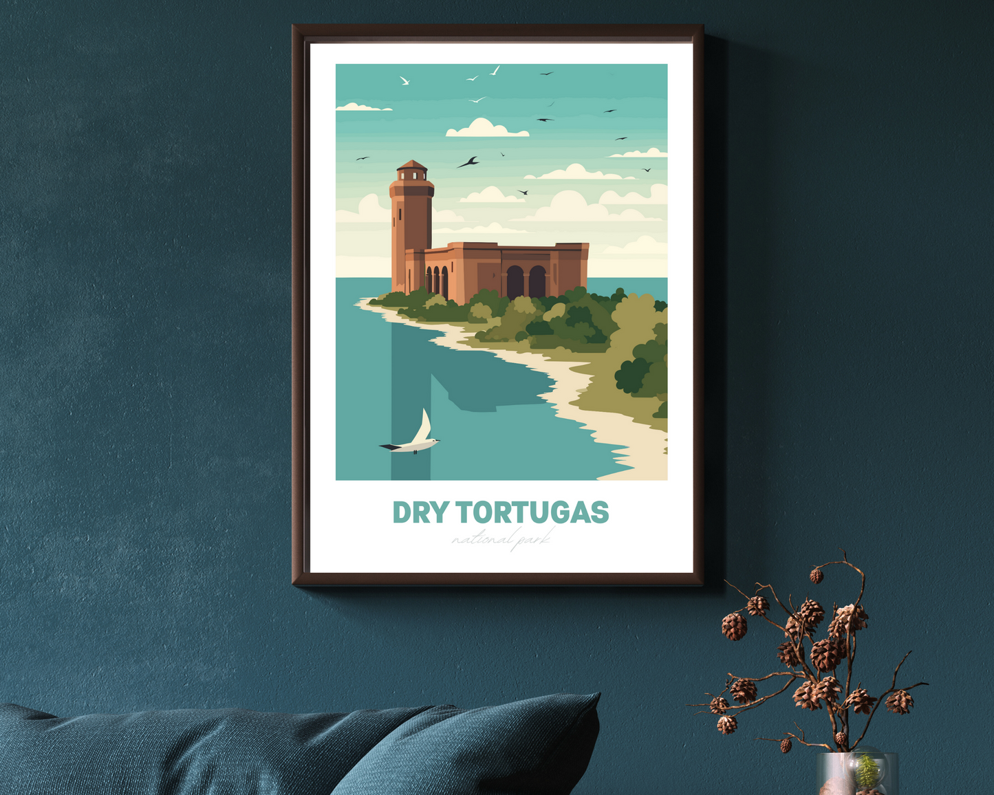 Dry Tortugas National Park Travel Poster Print - Pitchers Design