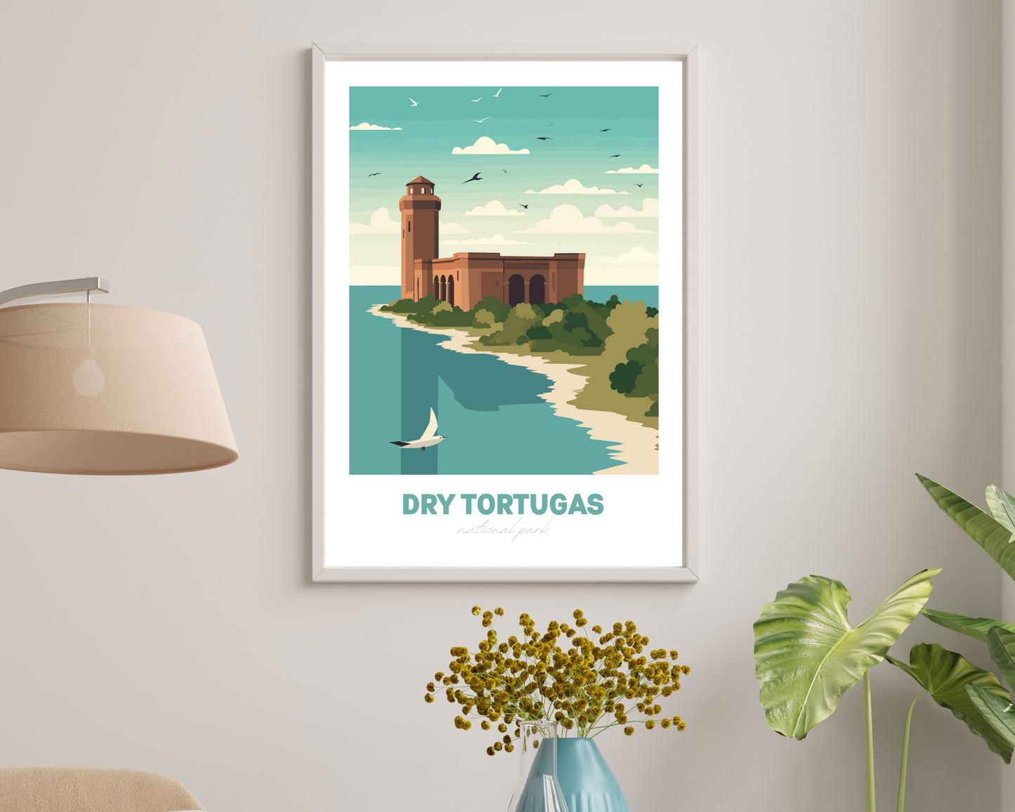 Dry Tortugas National Park Travel Poster Print - Pitchers Design