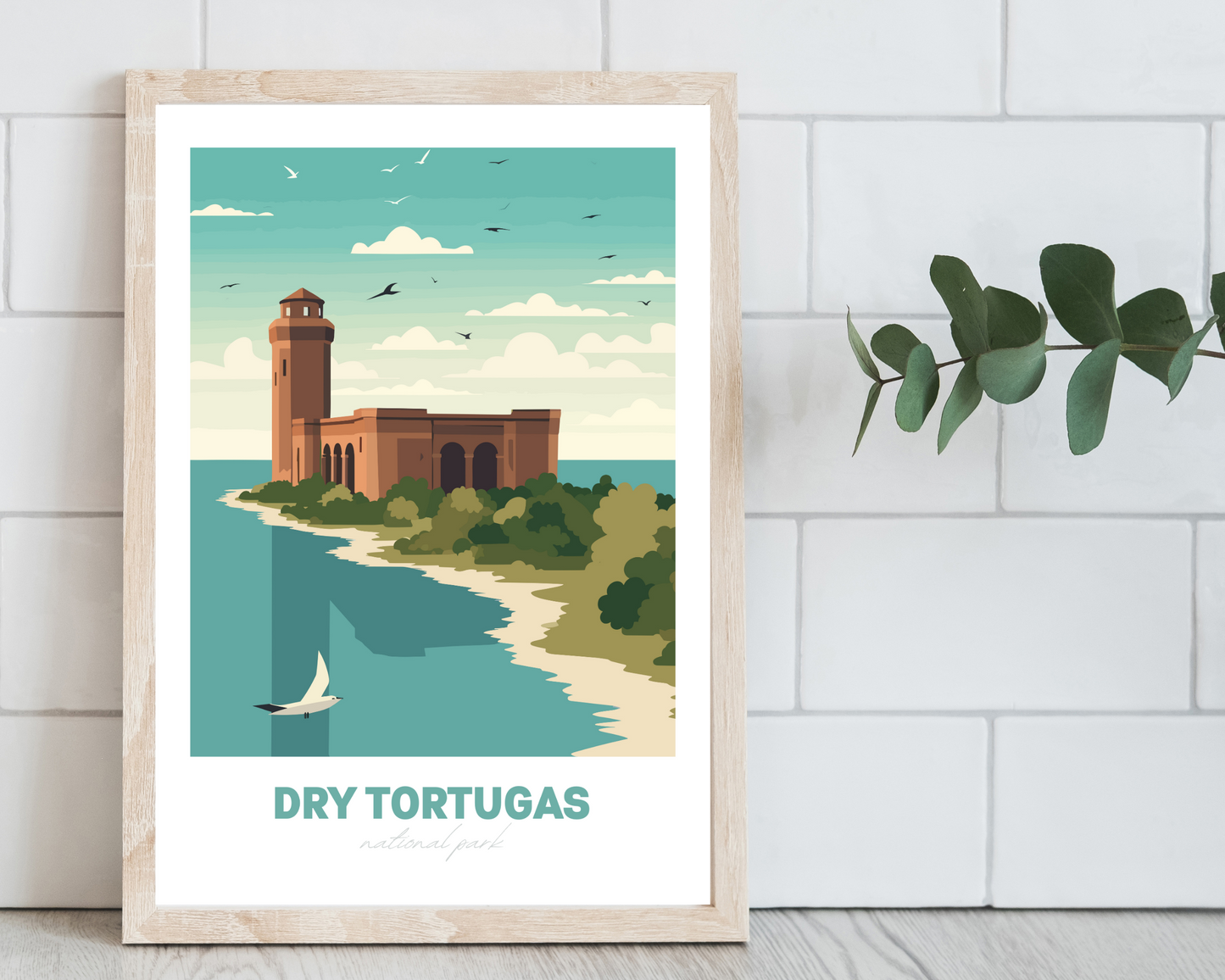 Dry Tortugas National Park Travel Poster Print - Pitchers Design