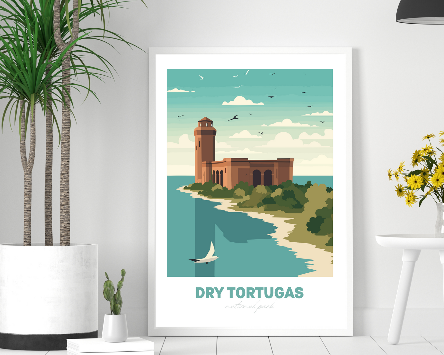 Dry Tortugas National Park Travel Poster Print - Pitchers Design