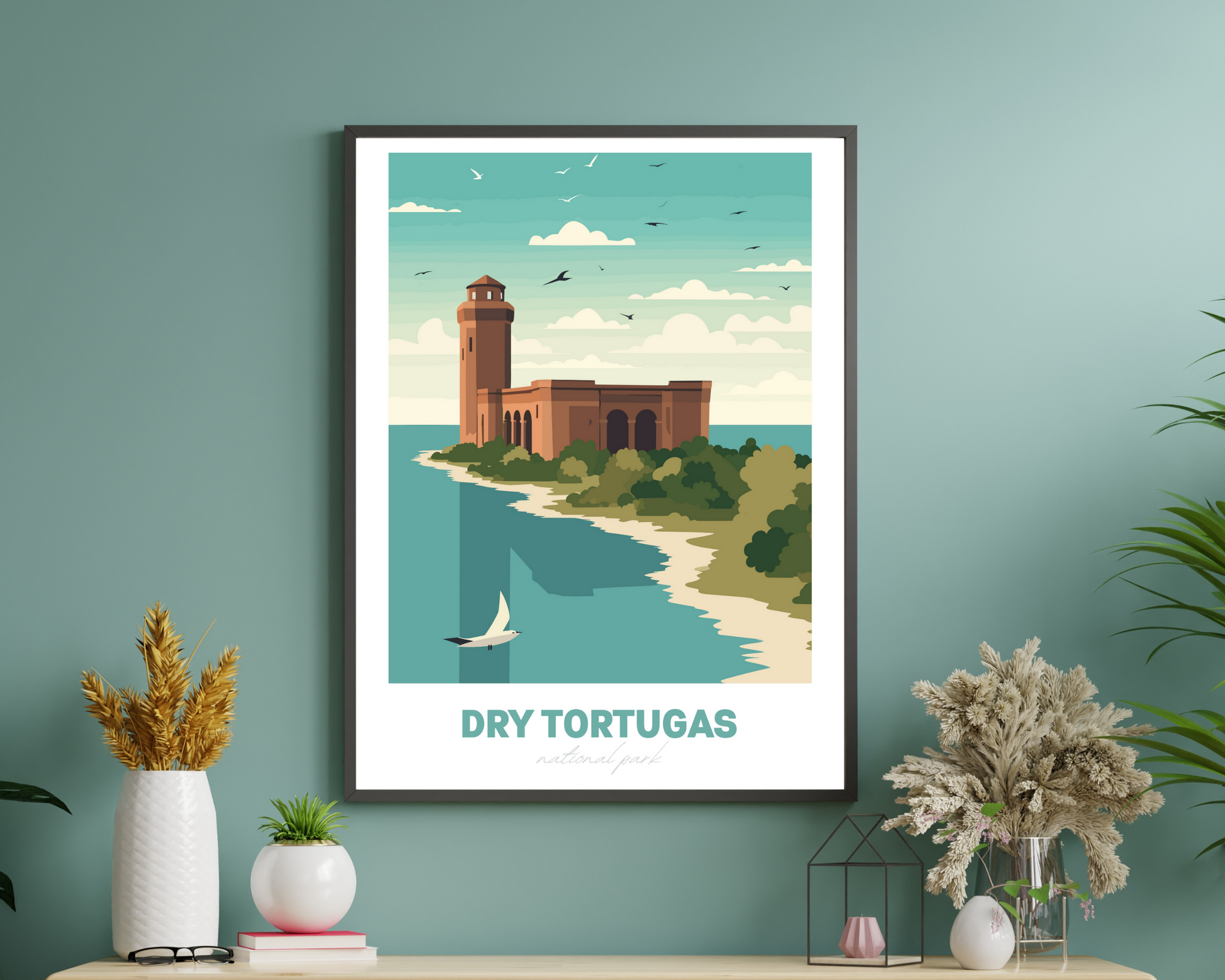 Dry Tortugas National Park Travel Poster Print - Pitchers Design