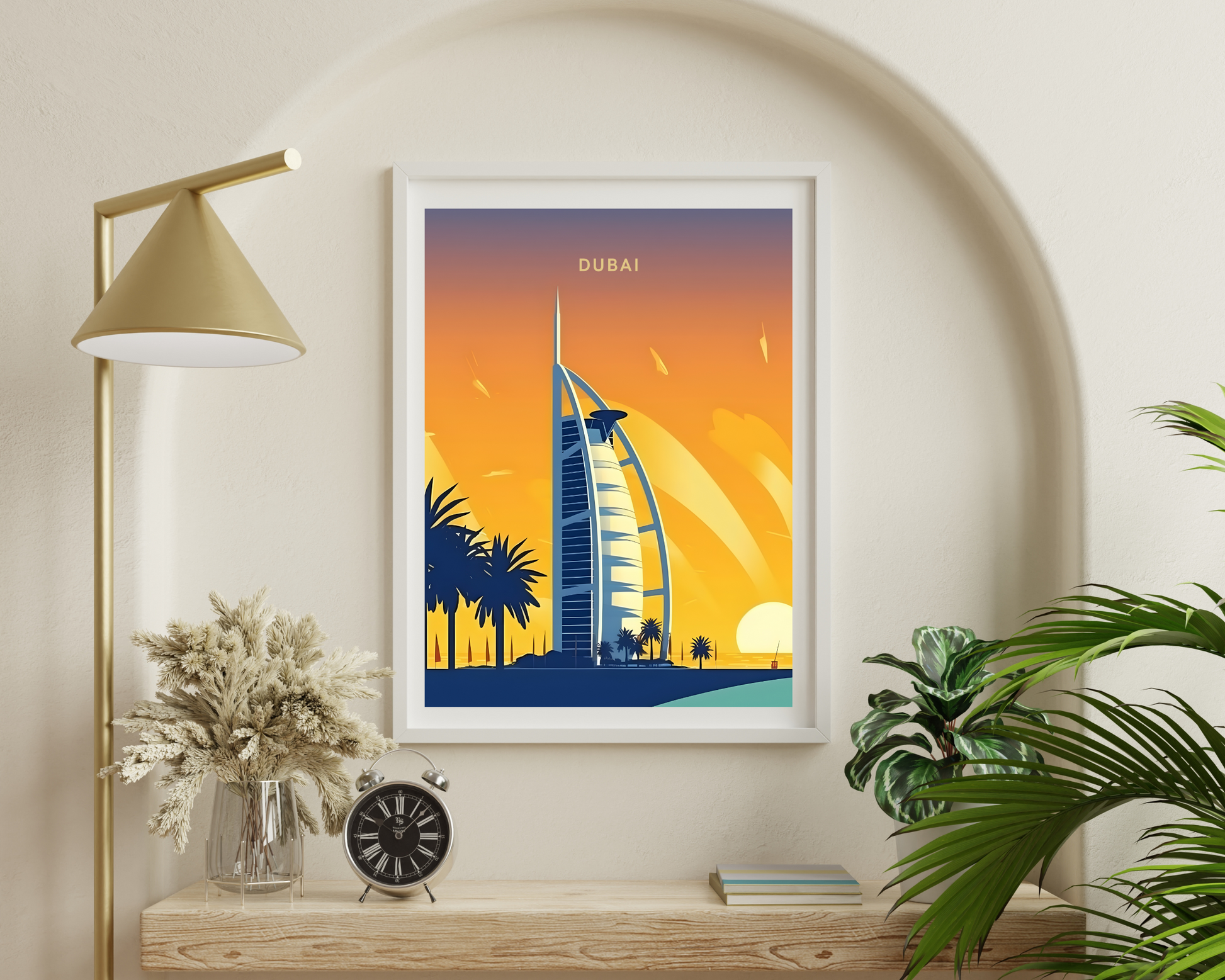 Dubai Travel Poster Print - Pitchers Design