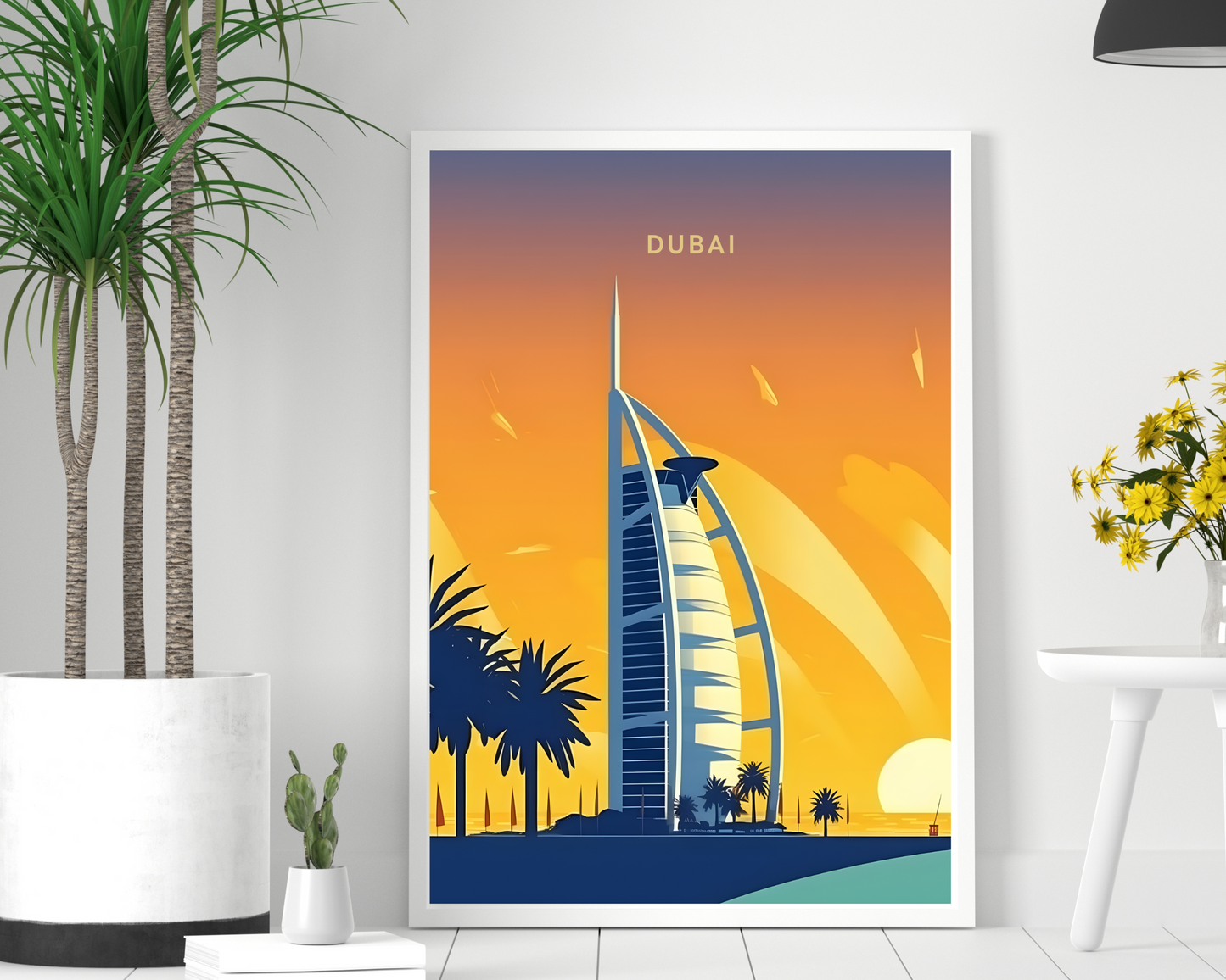 Dubai Travel Poster Print - Pitchers Design