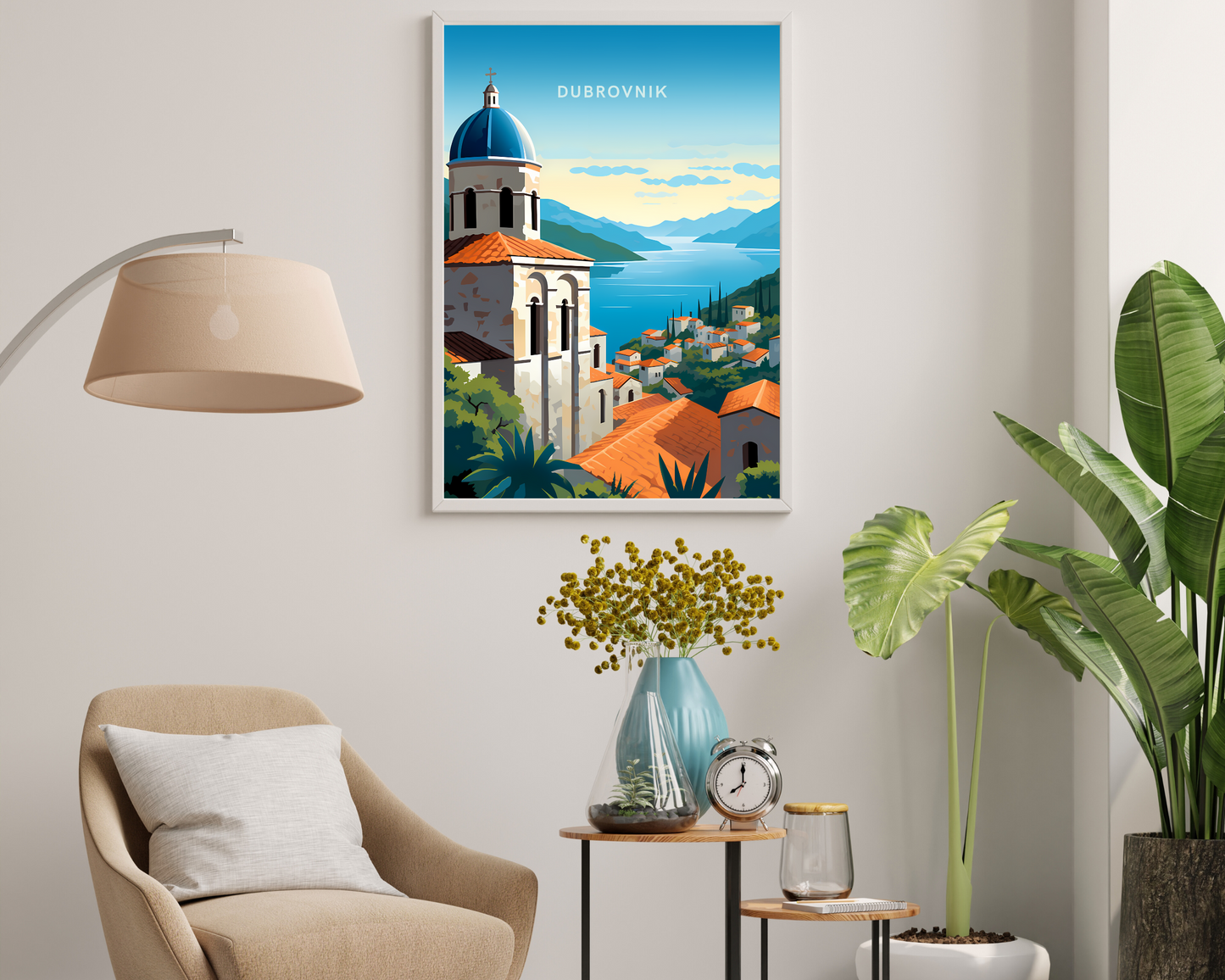 Dubrovnik Croatia Travel Poster Print - Pitchers Design