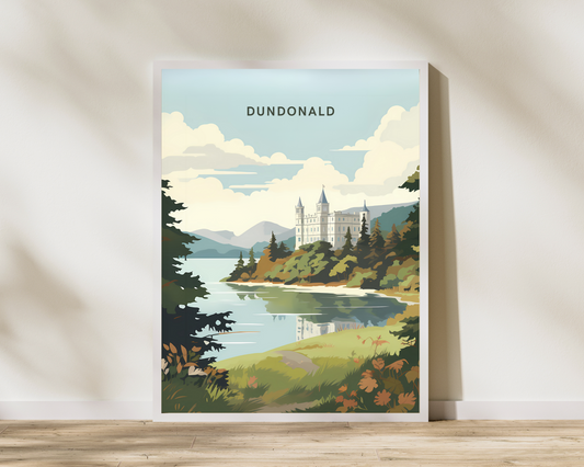 Dundonald Scotland Travel Poster Print - Pitchers Design