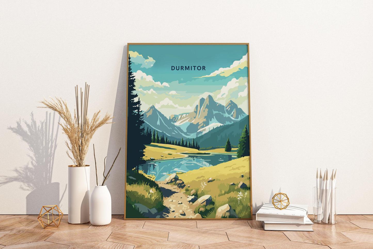 Durmitor Montenegro Travel Print Poster - Pitchers Design