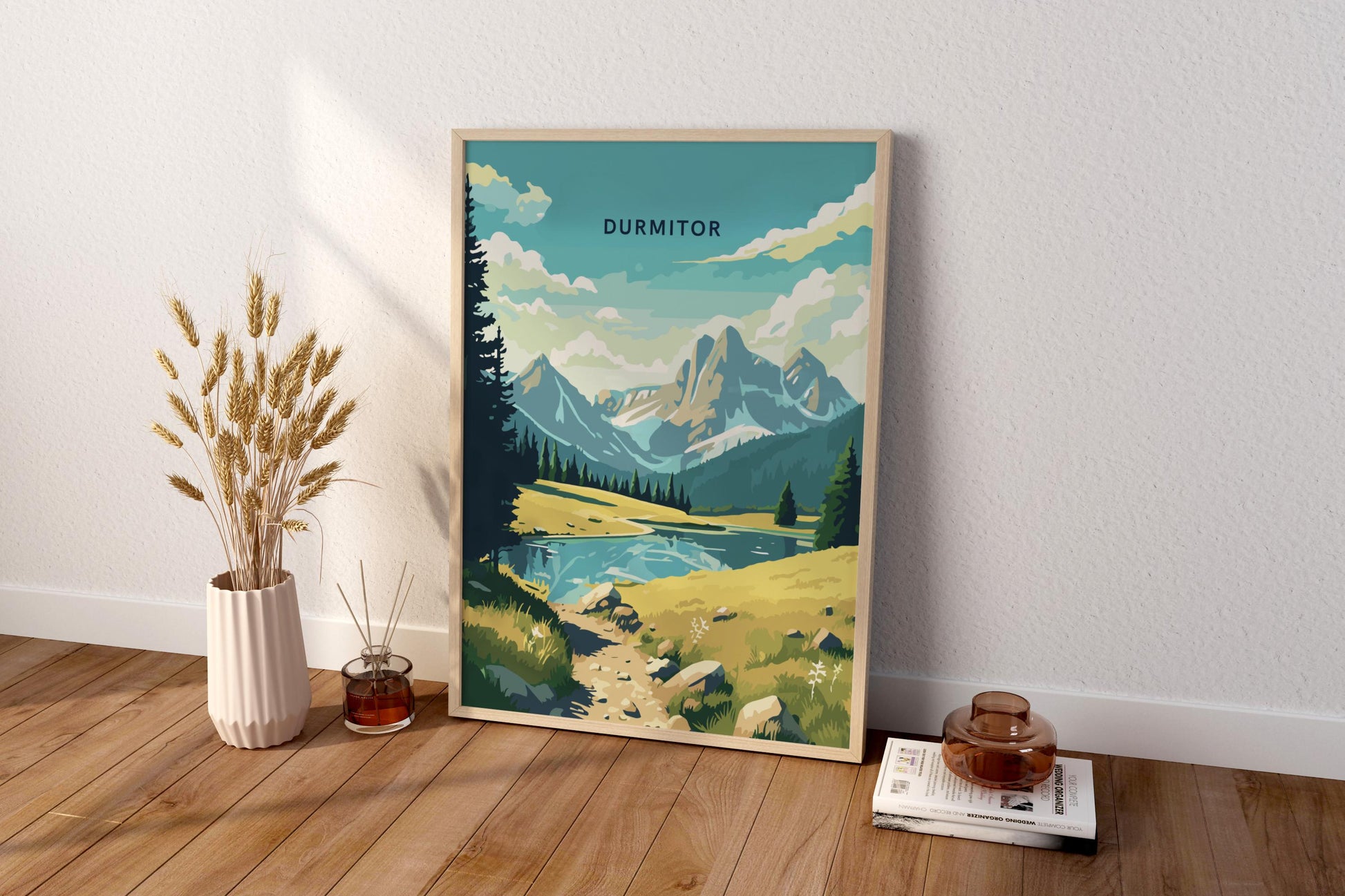 Durmitor Montenegro Travel Print Poster - Pitchers Design