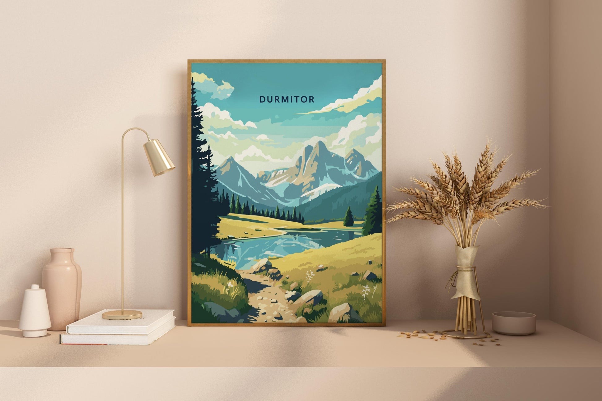 Durmitor Montenegro Travel Print Poster - Pitchers Design