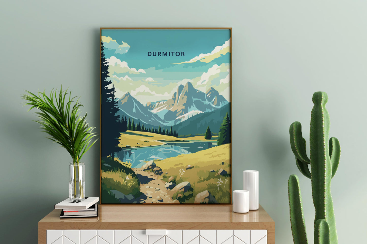 Durmitor Montenegro Travel Print Poster - Pitchers Design