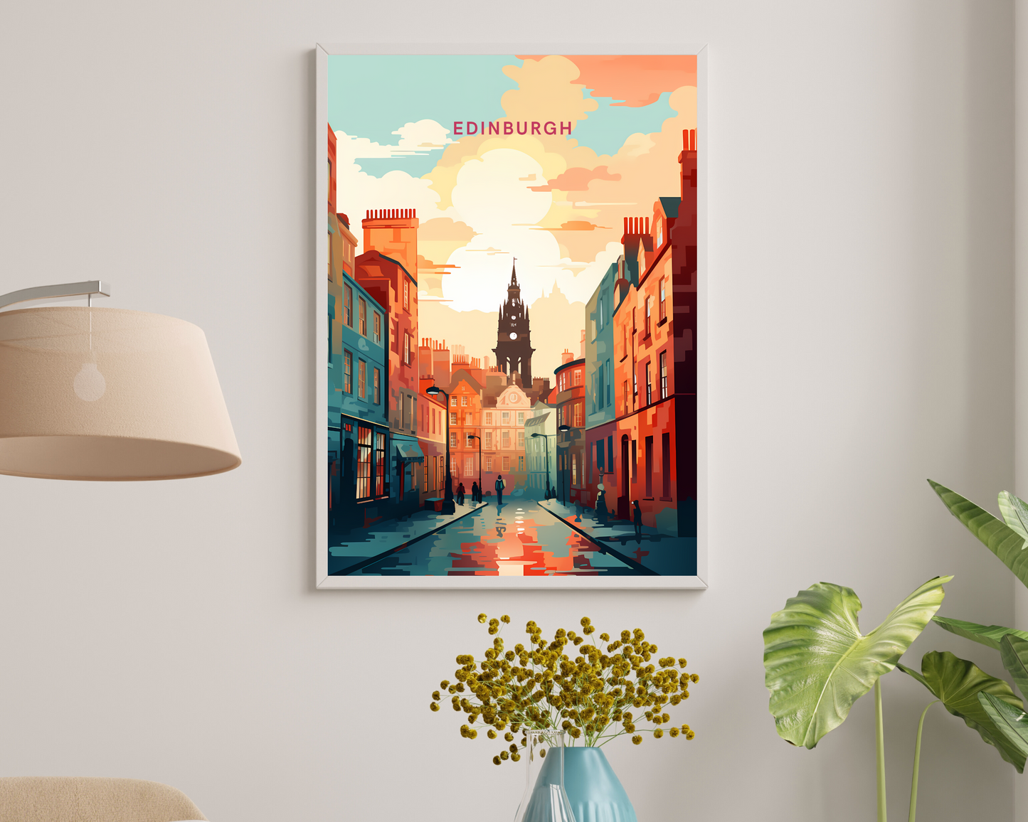 Edinburgh Scotland Travel Poster Print - Pitchers Design