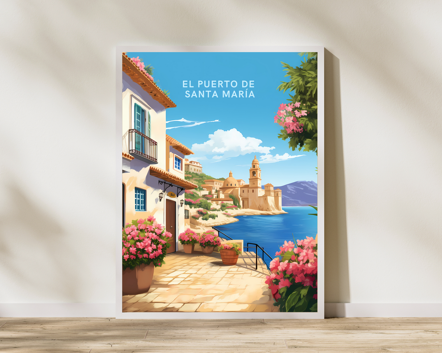 El Puerto de Santa María Spain Travel Poster Print - Pitchers Design