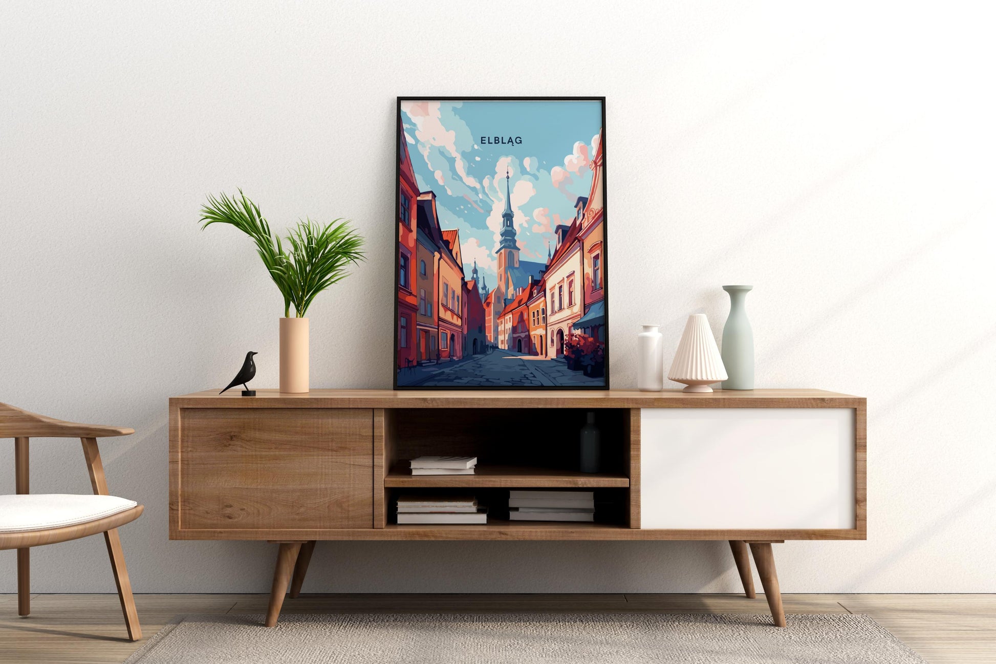 Elbląg Poland Travel Print Poster - Pitchers Design