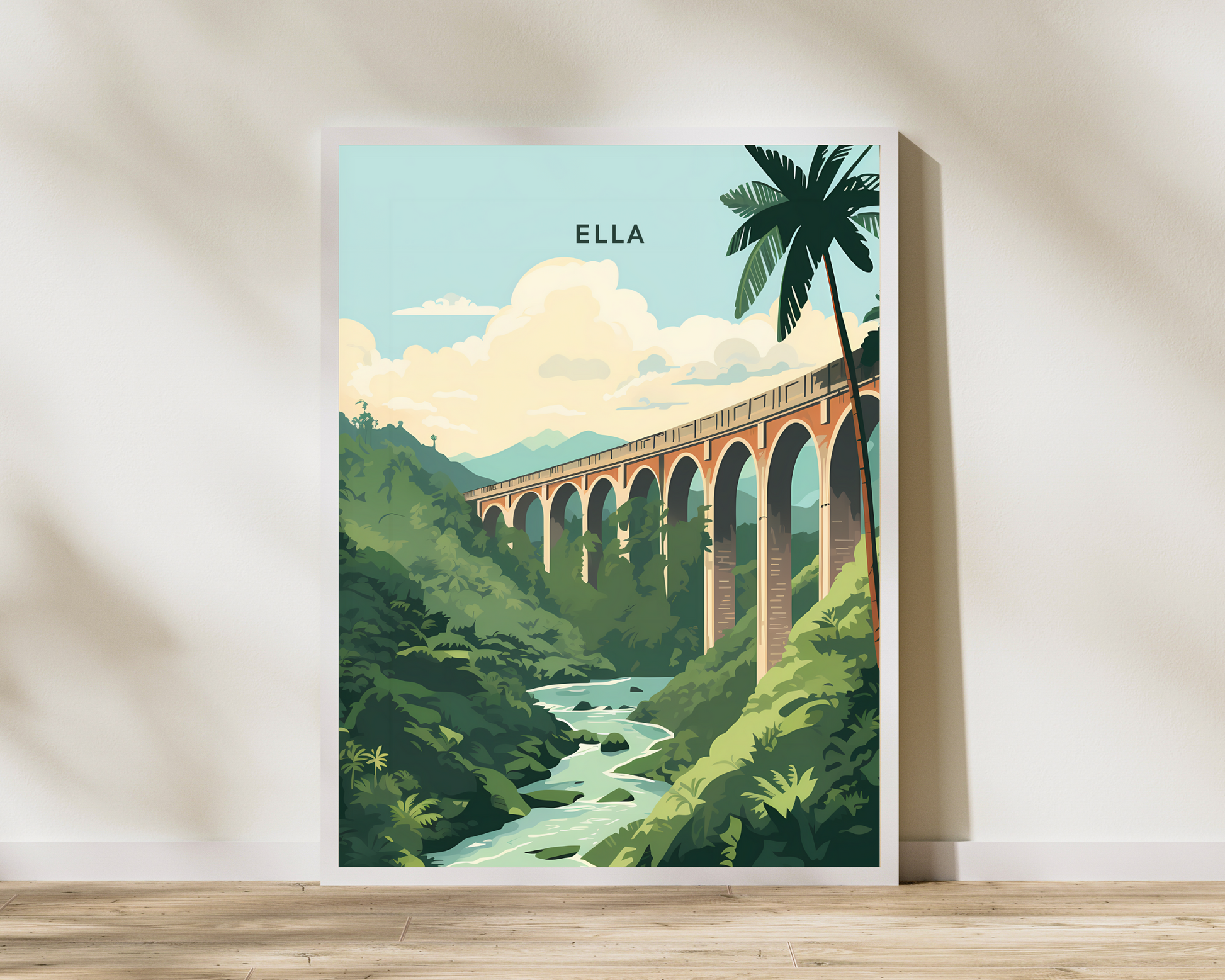 Ella Nine Arch Bridge Sri Lanka Travel Poster Print - Pitchers Design