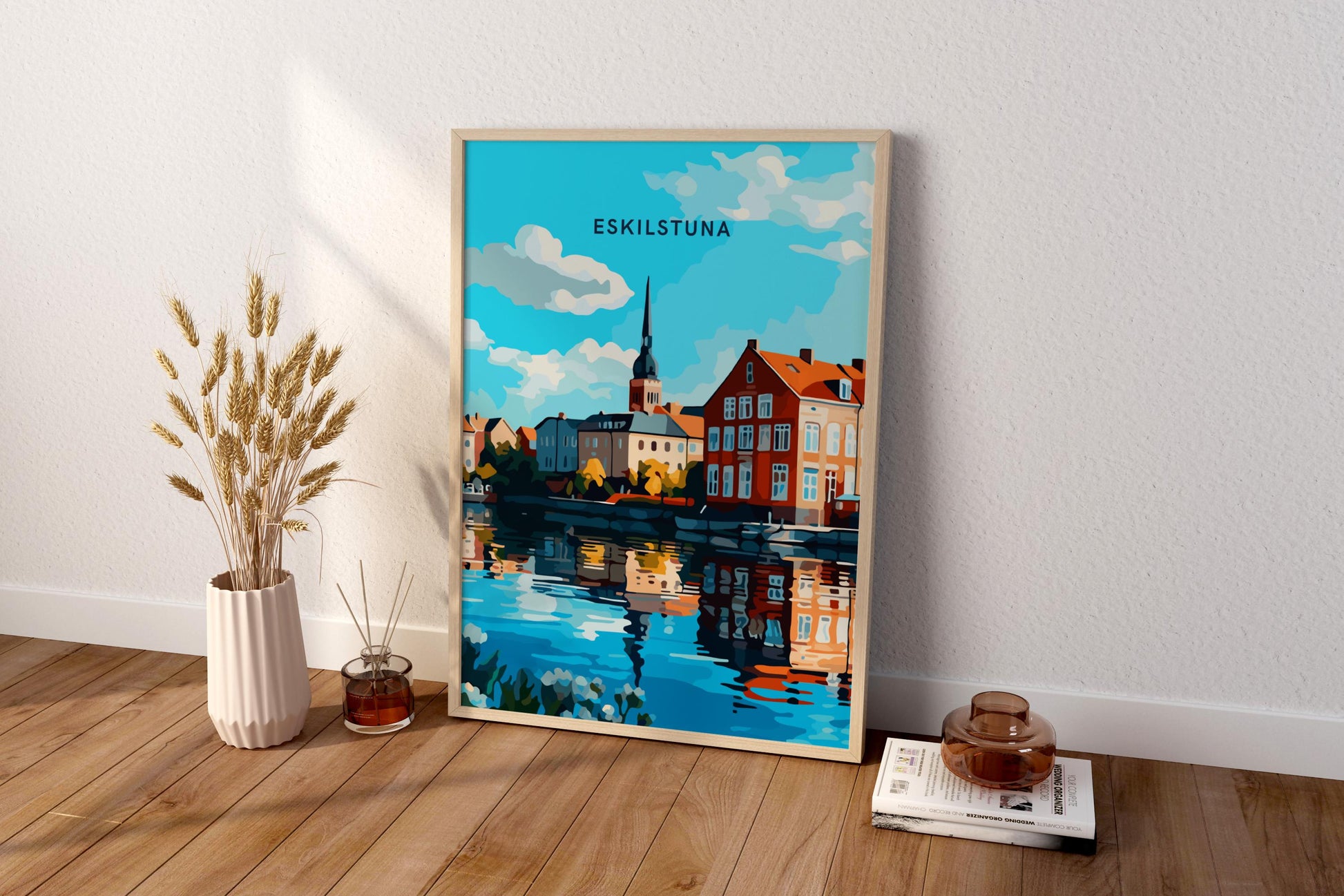 Eskilstuna Sweden Travel Print Poster - Pitchers Design