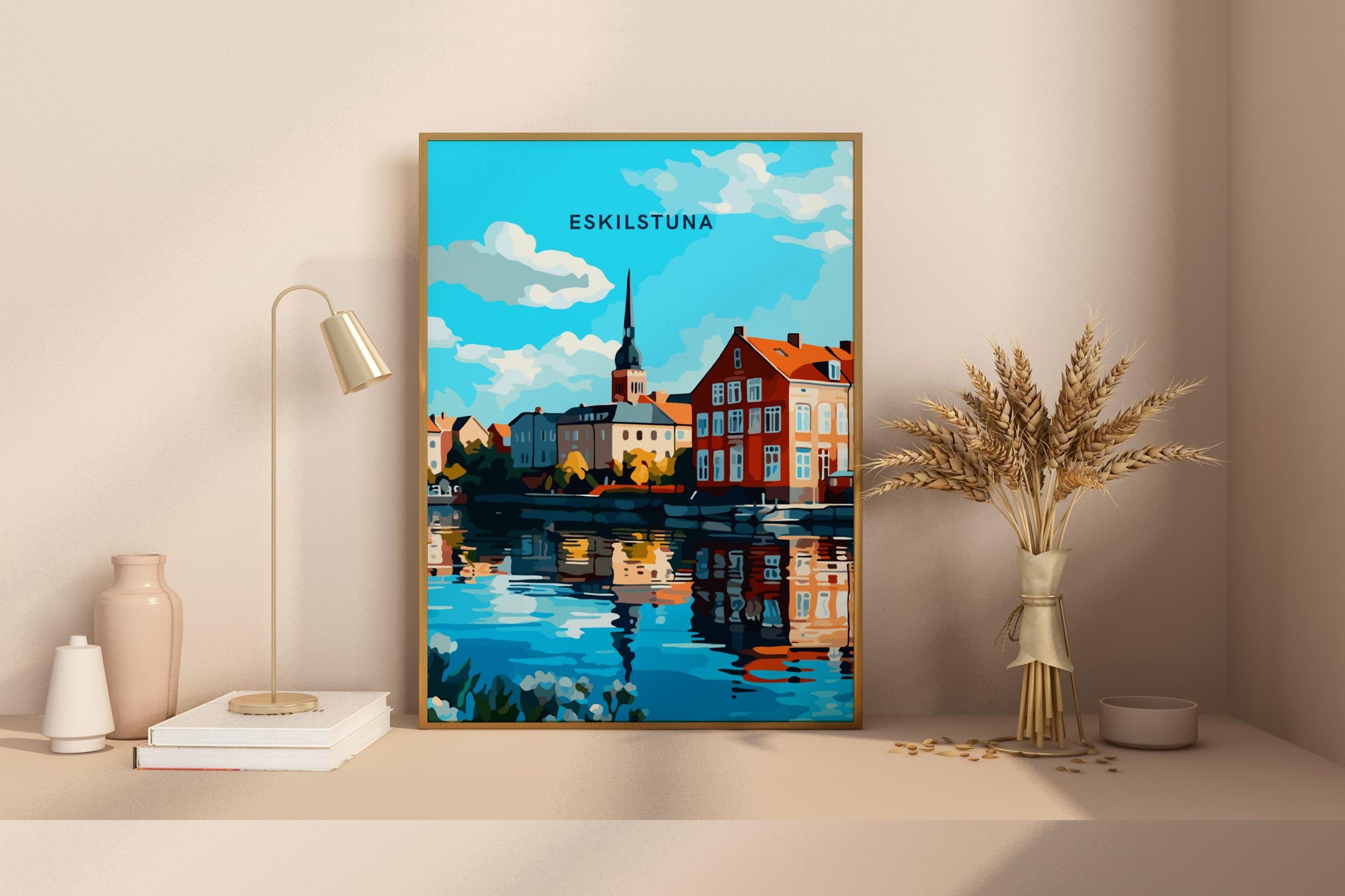 Eskilstuna Sweden Travel Print Poster - Pitchers Design