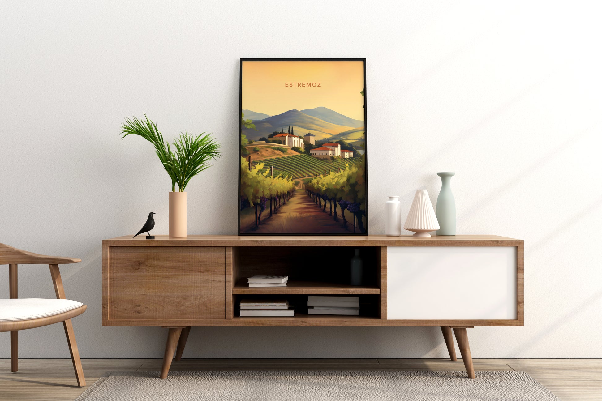 Estremoz Portugal Travel Print Poster - Pitchers Design