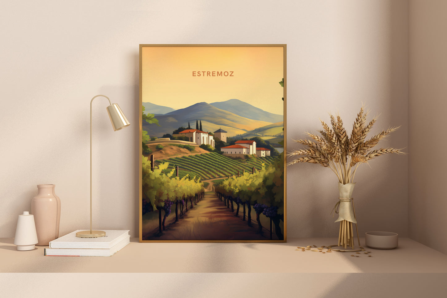 Estremoz Portugal Travel Print Poster - Pitchers Design