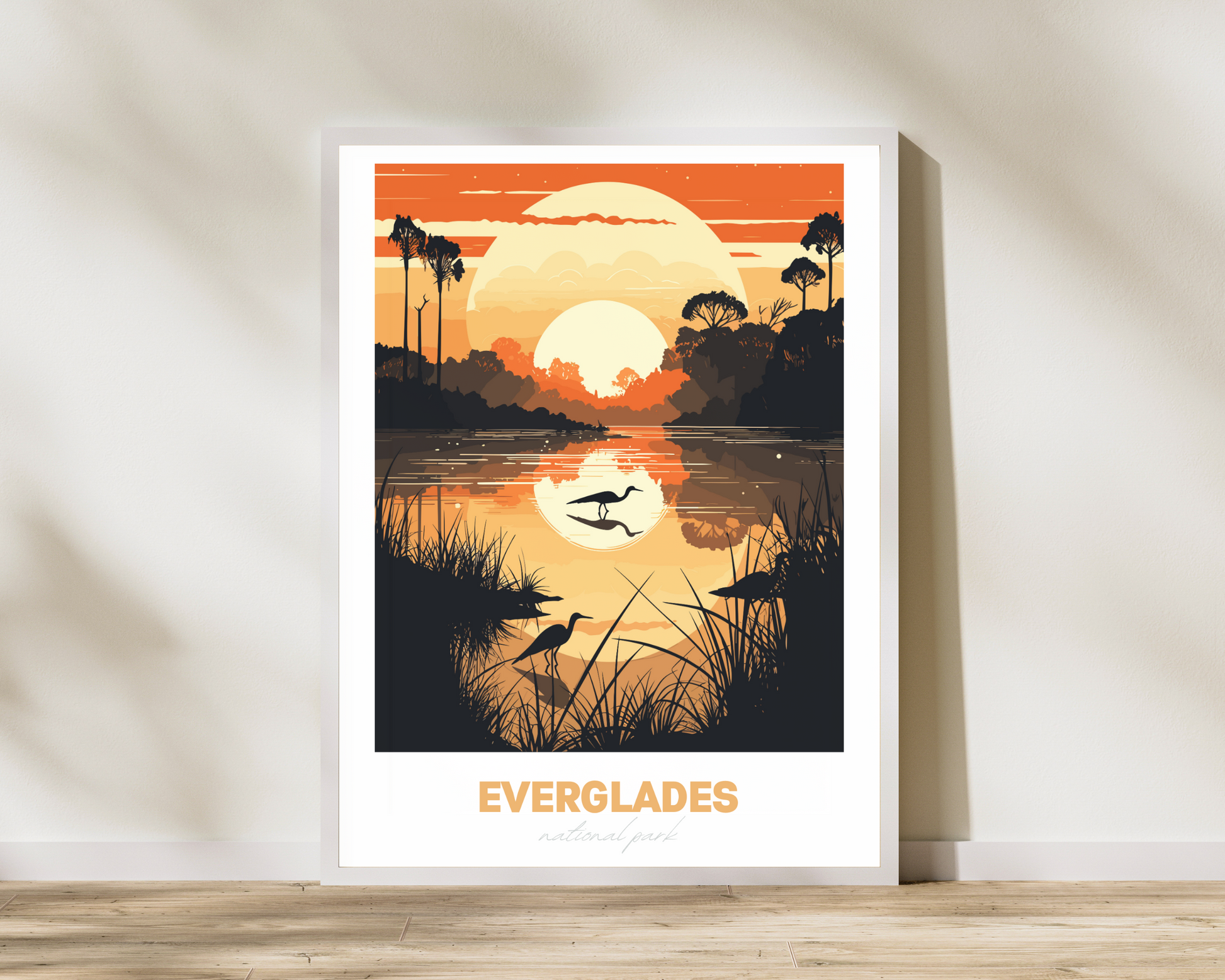 Everglades National Park Travel Poster Print - Pitchers Design