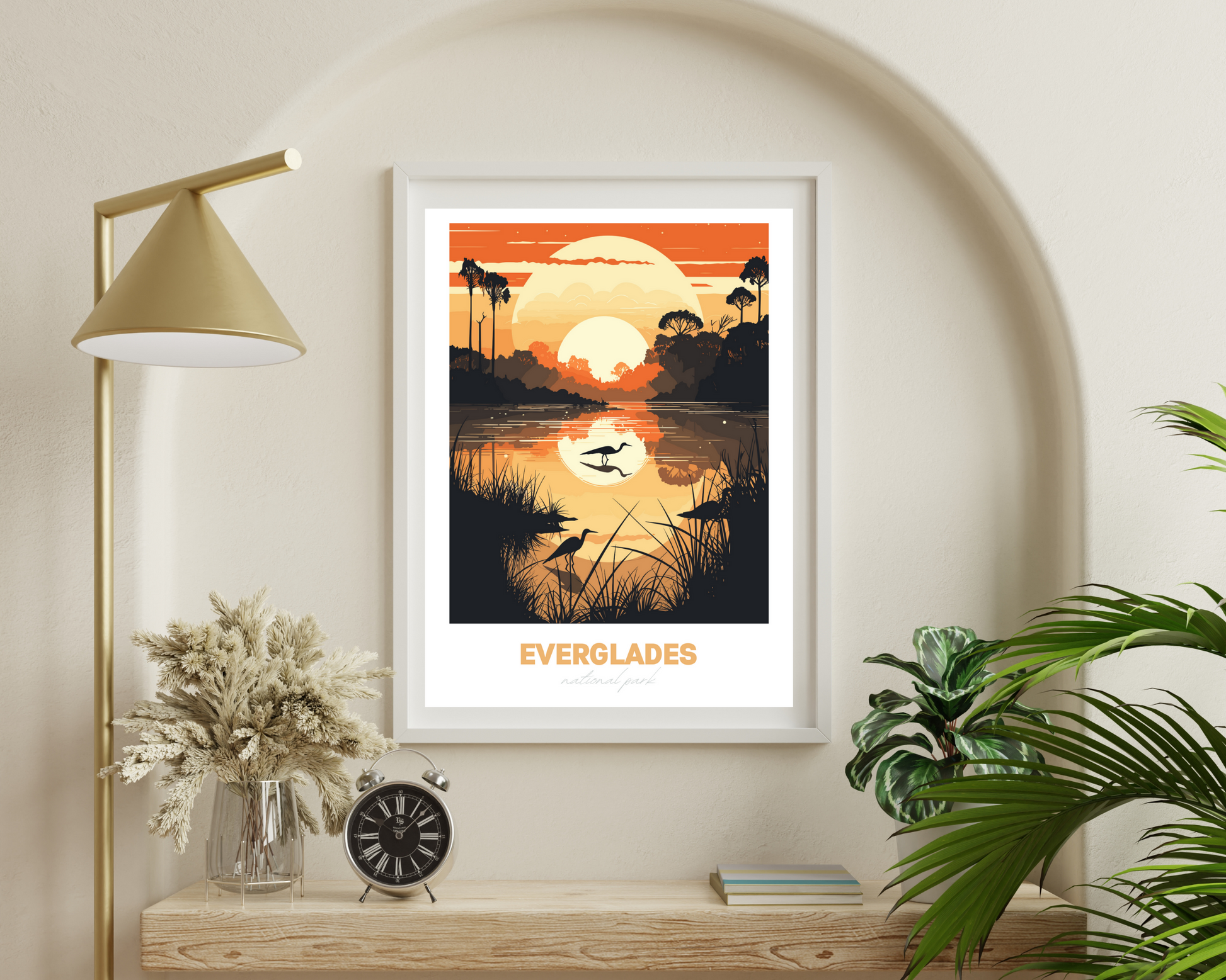 Everglades National Park Travel Poster Print - Pitchers Design