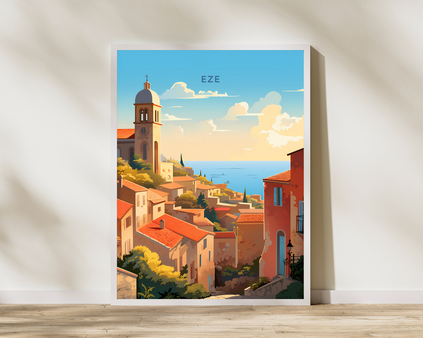 Eze France Travel Poster Print - Pitchers Design