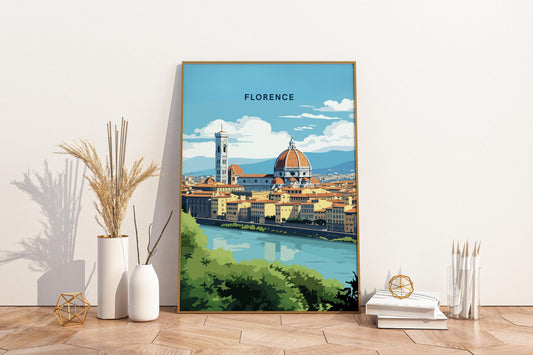 Póster de impresión de viajes de Florencia Italia