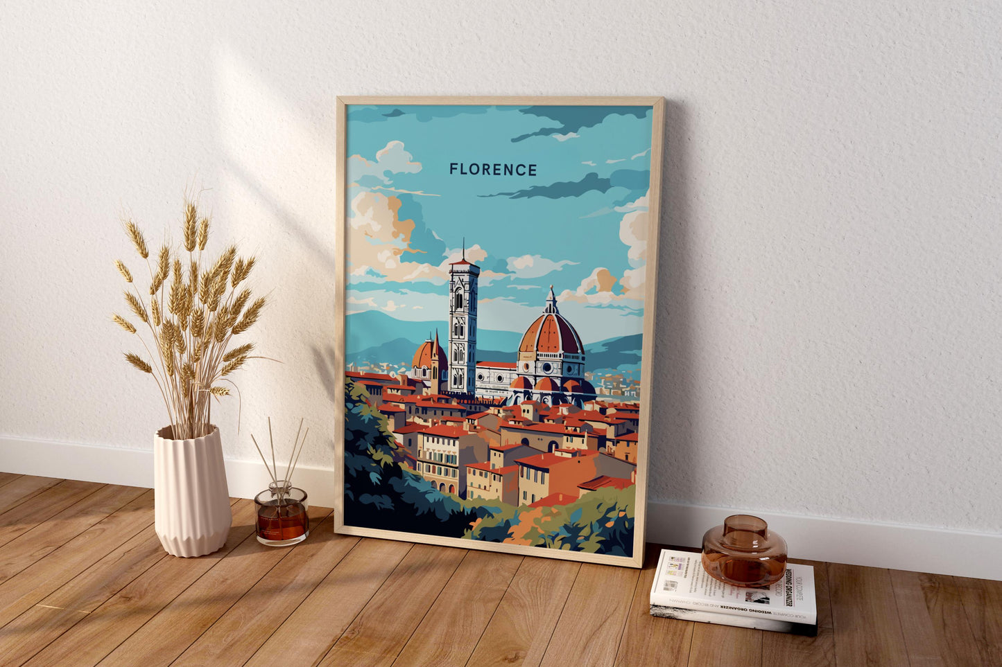 Beauty of Florence Italy Travel Print Poster - Pitchers Design