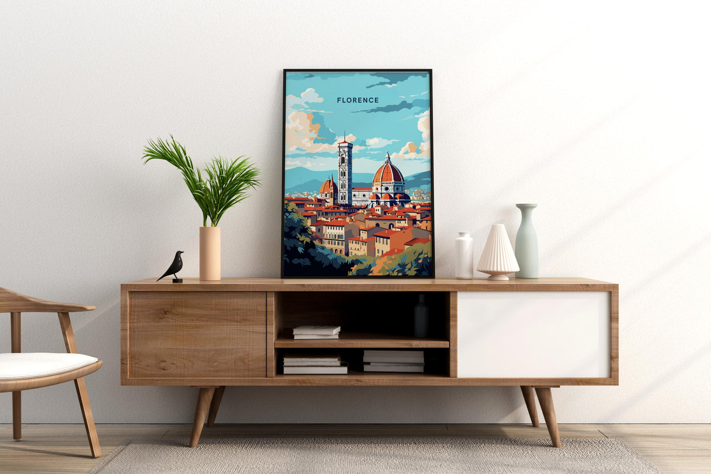 Beauty of Florence Italy Travel Print Poster - Pitchers Design