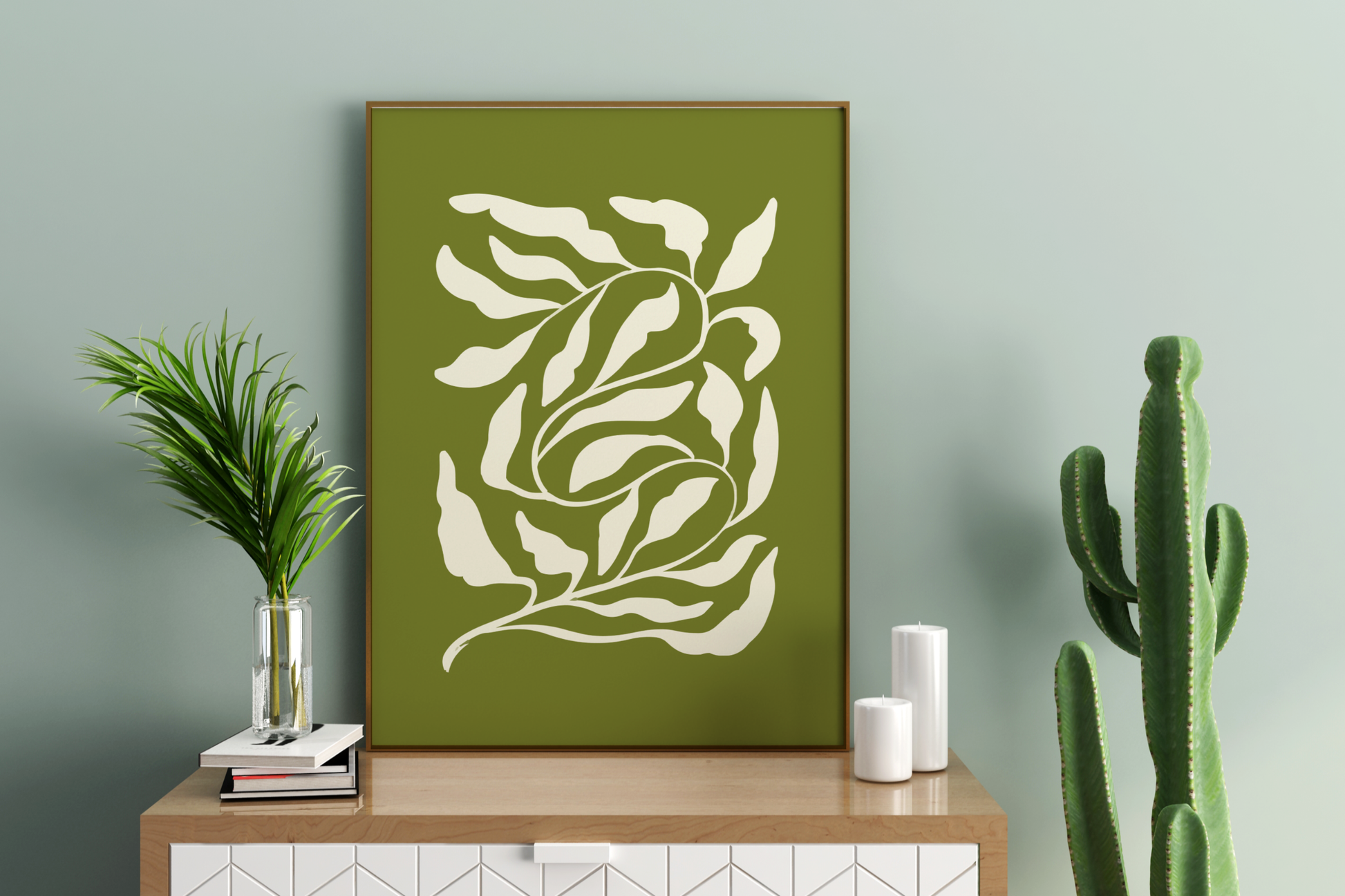 Foliage Abstract Art Print No.1 Print Poster - Pitchers Design