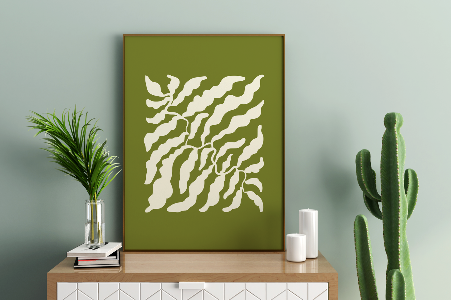 Foliage Abstract Art Print No.2 Art Print Poster - Pitchers Design