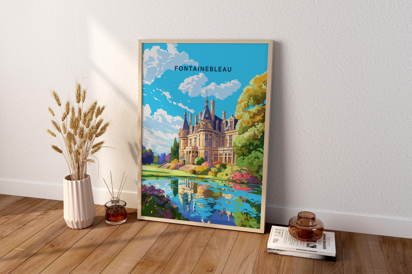 Fontainebleau France Travel Print Poster - Pitchers Design