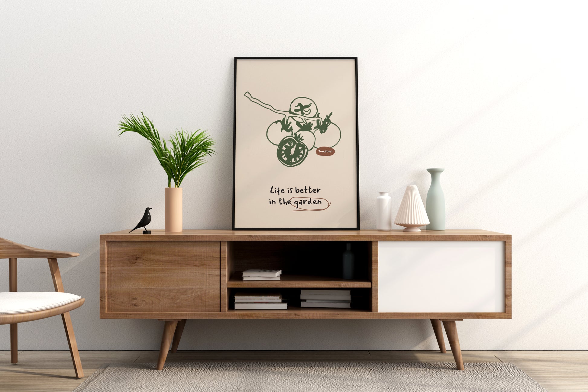 Life is Better in the Garden Food Print Poster - Pitchers Design