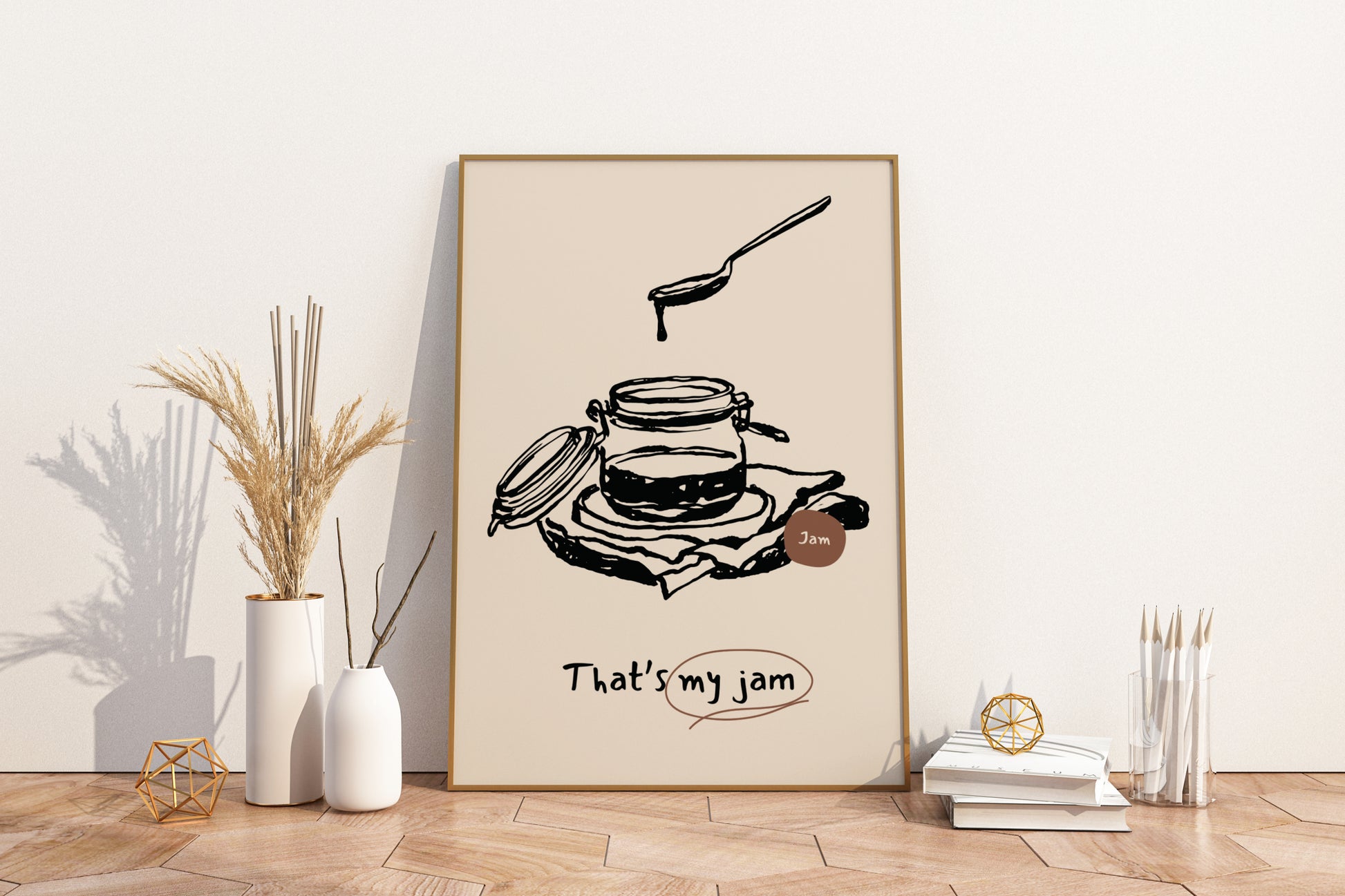 That's My Jam Illustrated Food Print Poster - Pitchers Design