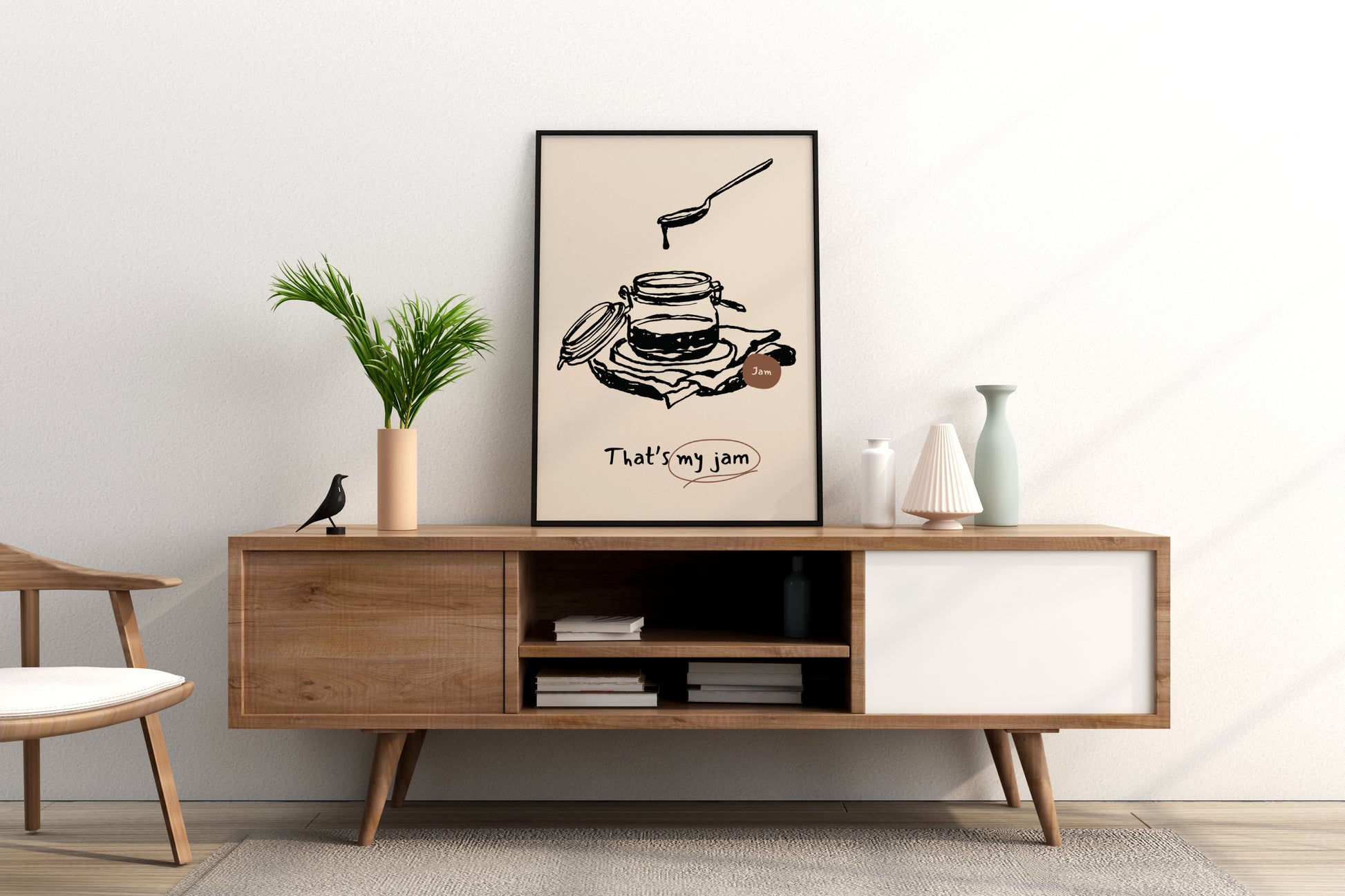 That's My Jam Illustrated Food Print Poster - Pitchers Design