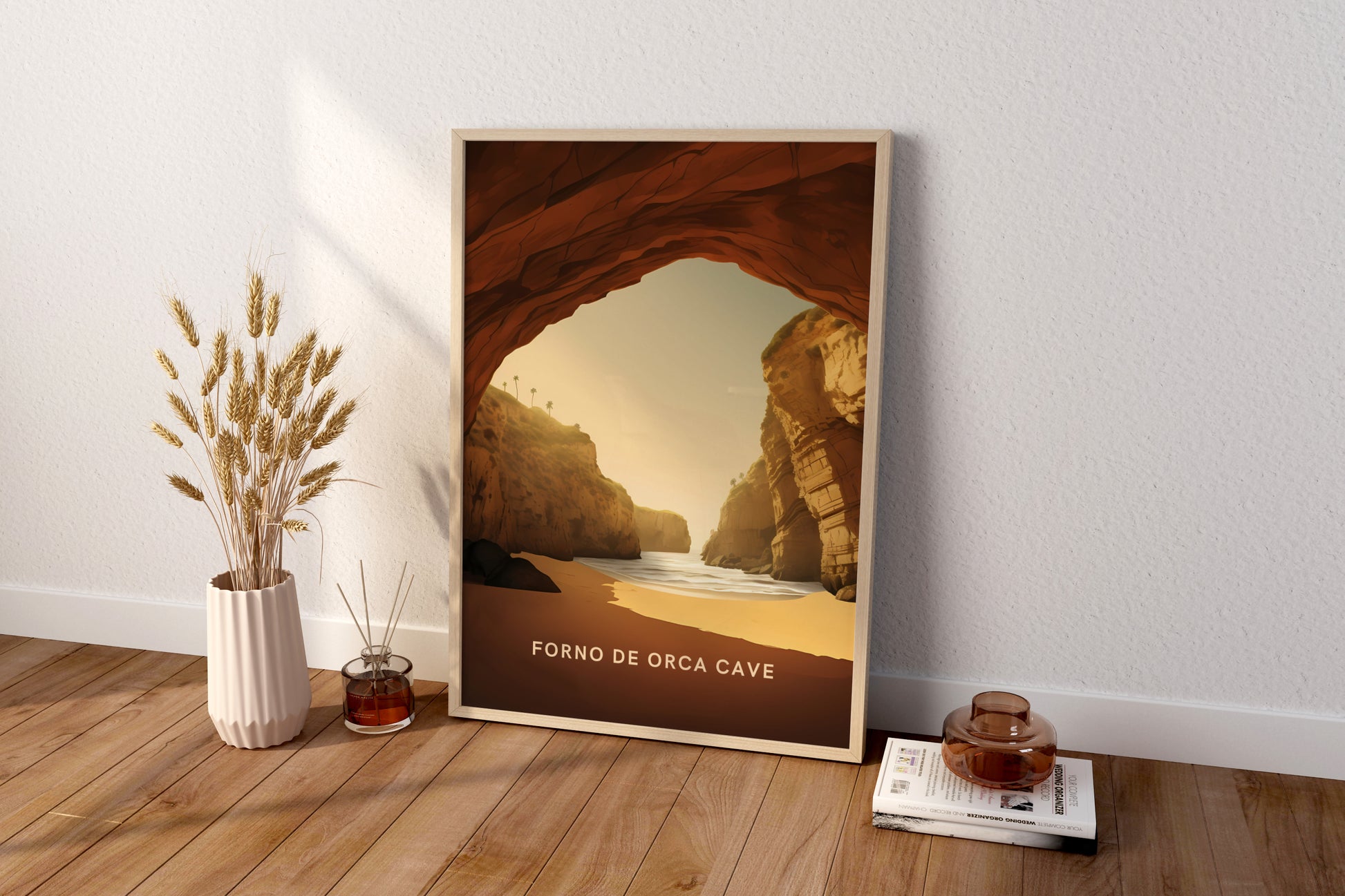 Forno de Orca Cave Portugal Travel Print Poster - Pitchers Design