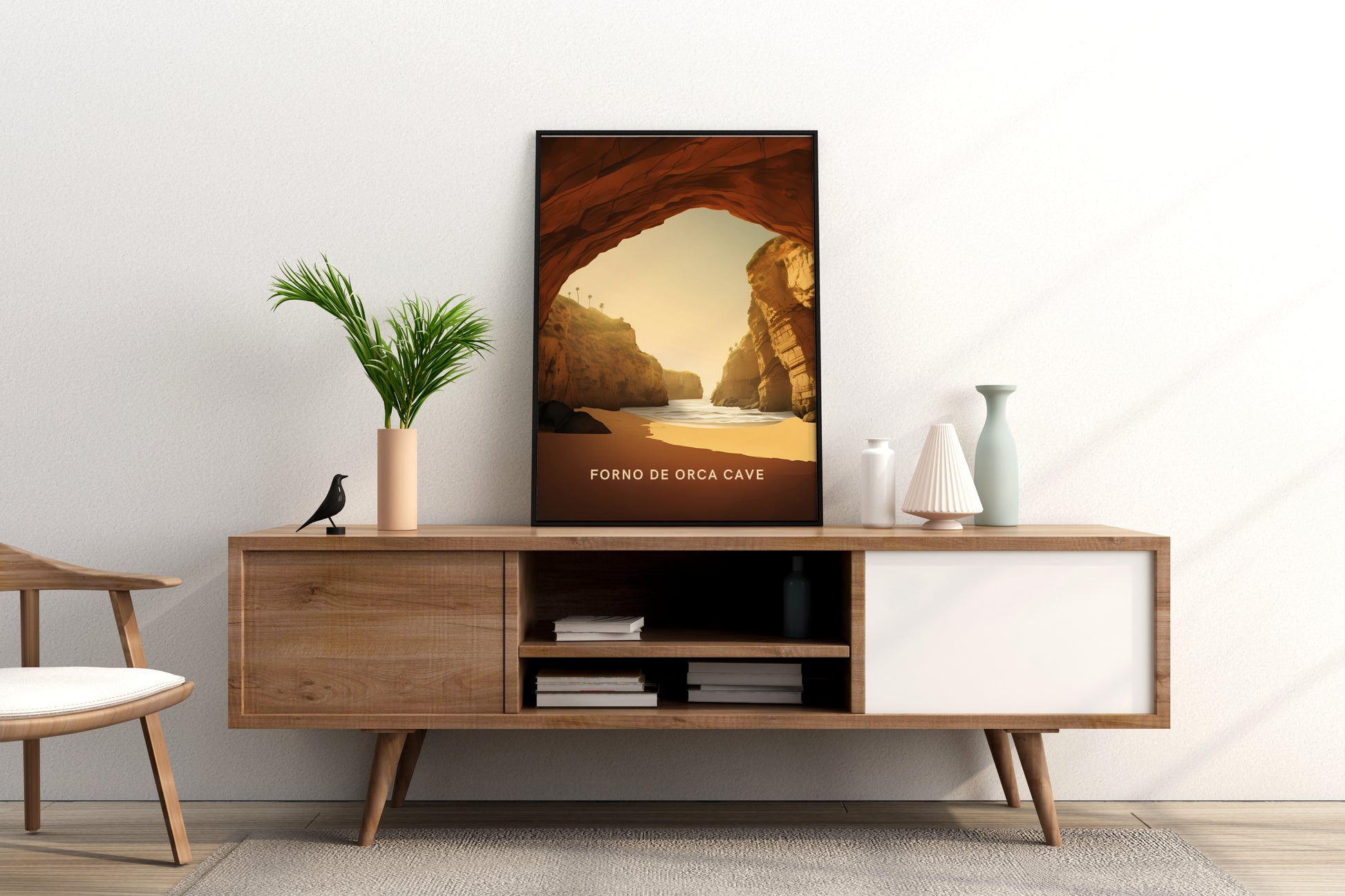 Forno de Orca Cave Portugal Travel Print Poster - Pitchers Design