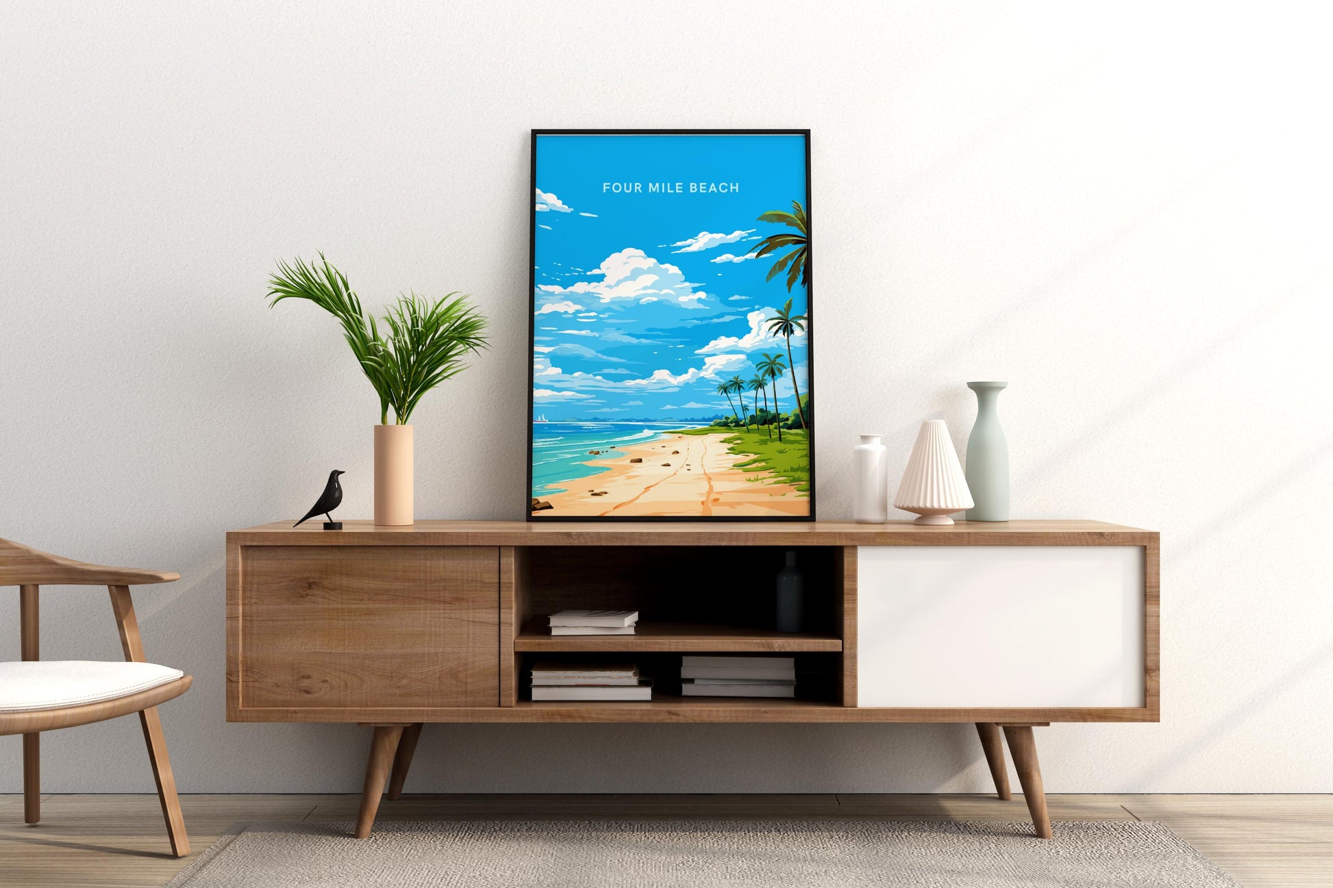 Four Mile Beach Port Douglas Queensland Australia Travel Print Poster - Pitchers Design