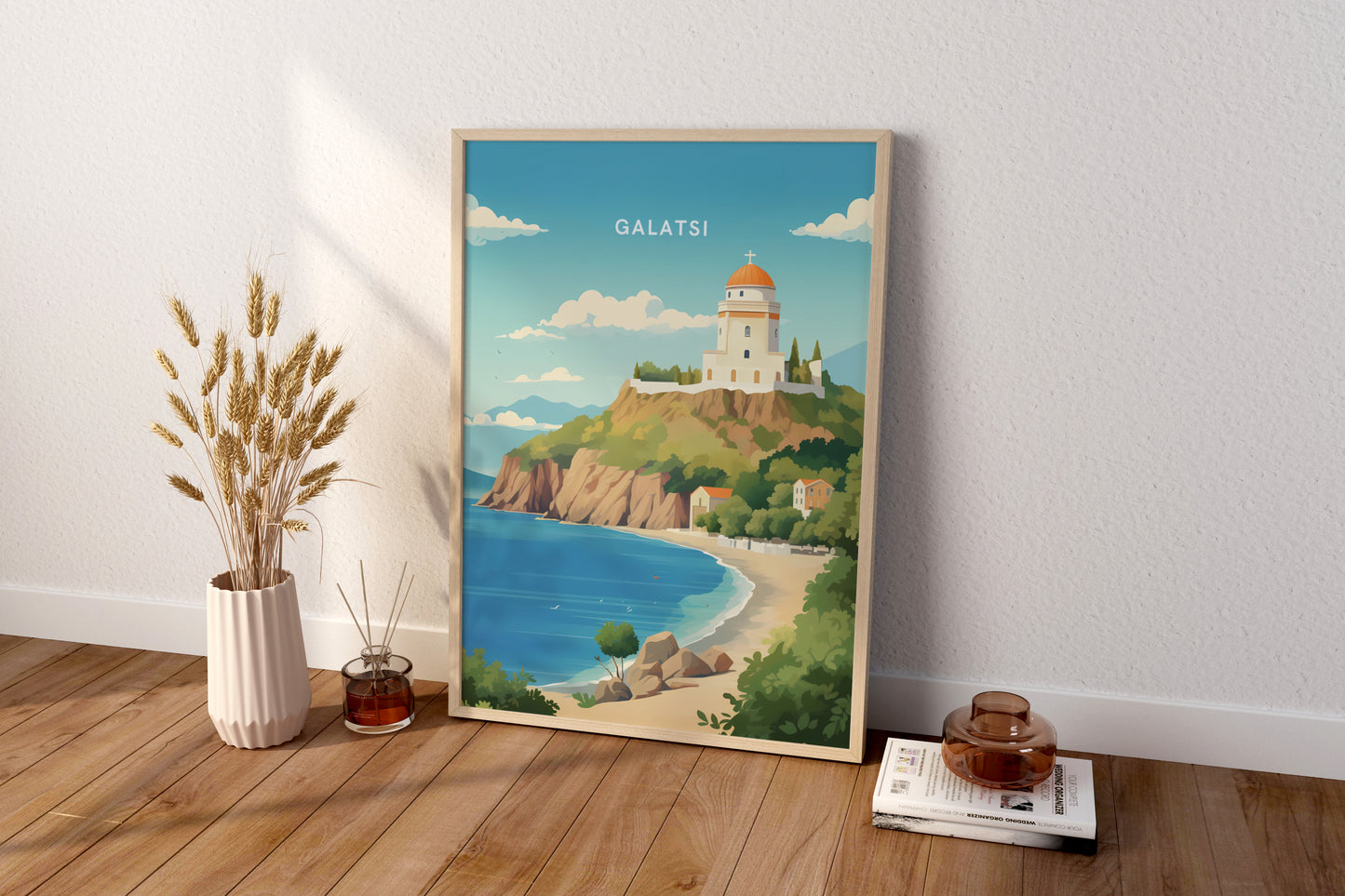 Galatsi Greece Travel Print Poster - Pitchers Design