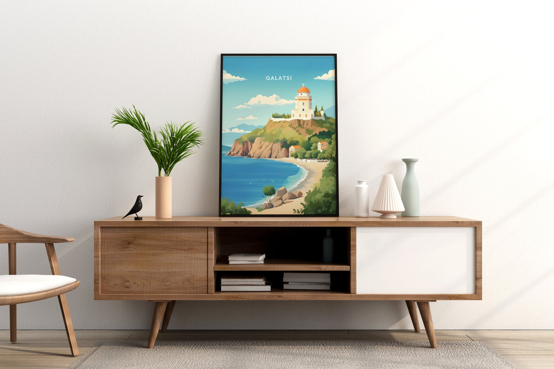 Galatsi Greece Travel Print Poster - Pitchers Design