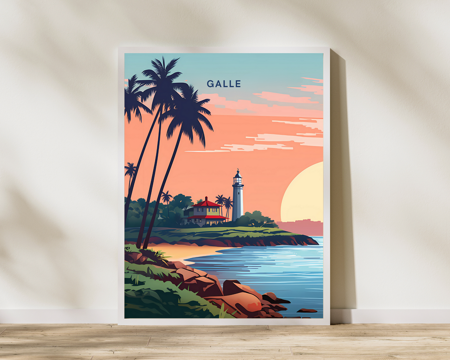 Galle Sri Lanka Travel Poster Print - Pitchers Design