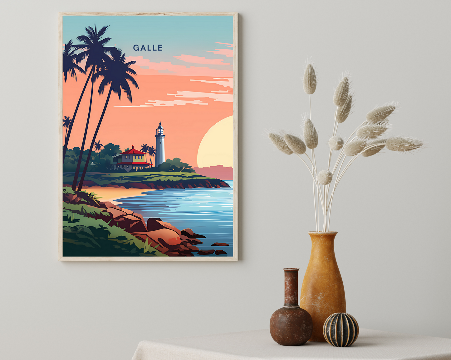 Galle Sri Lanka Travel Poster Print - Pitchers Design