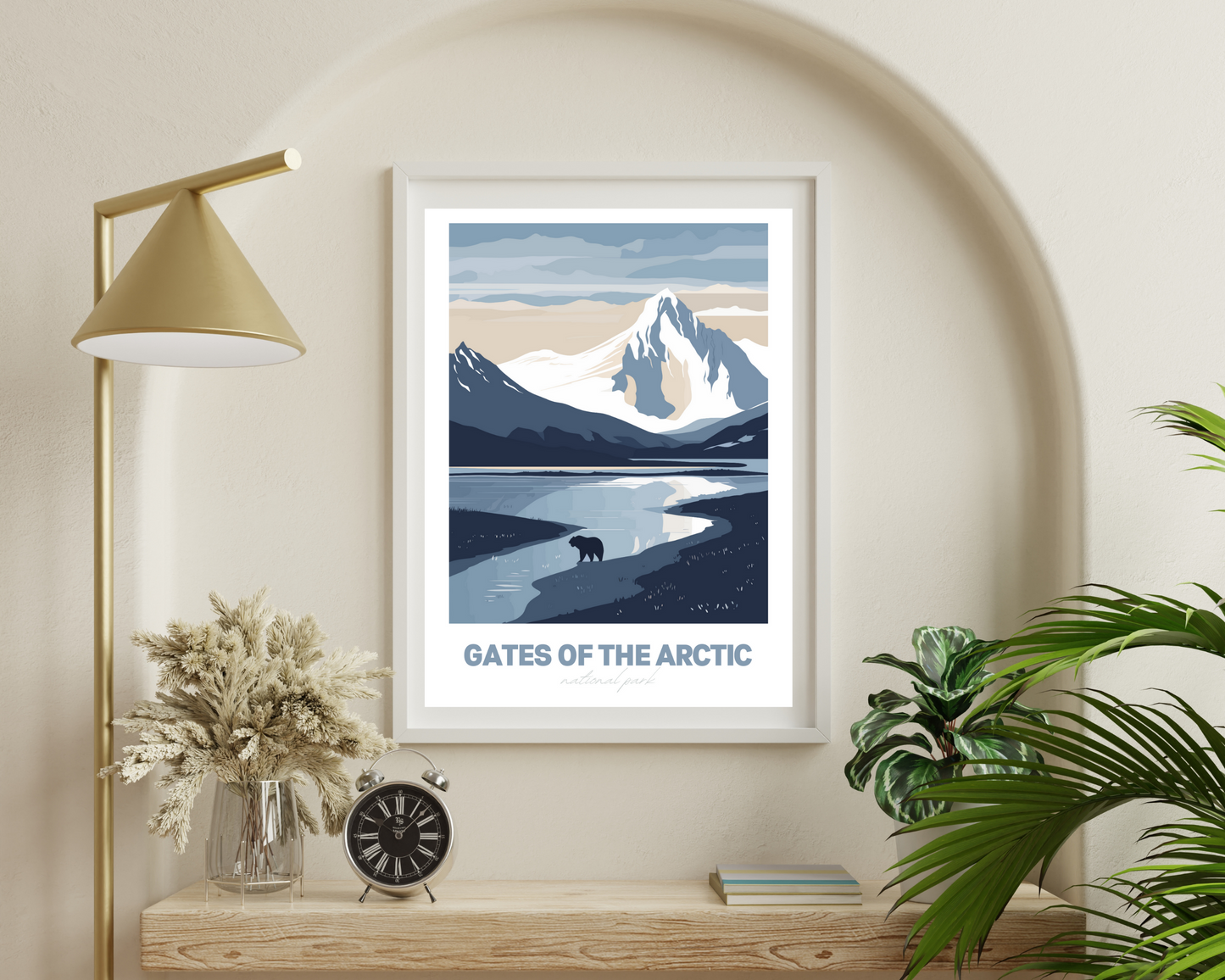 Gates of the Arctic National Park Travel Poster Print - Pitchers Design