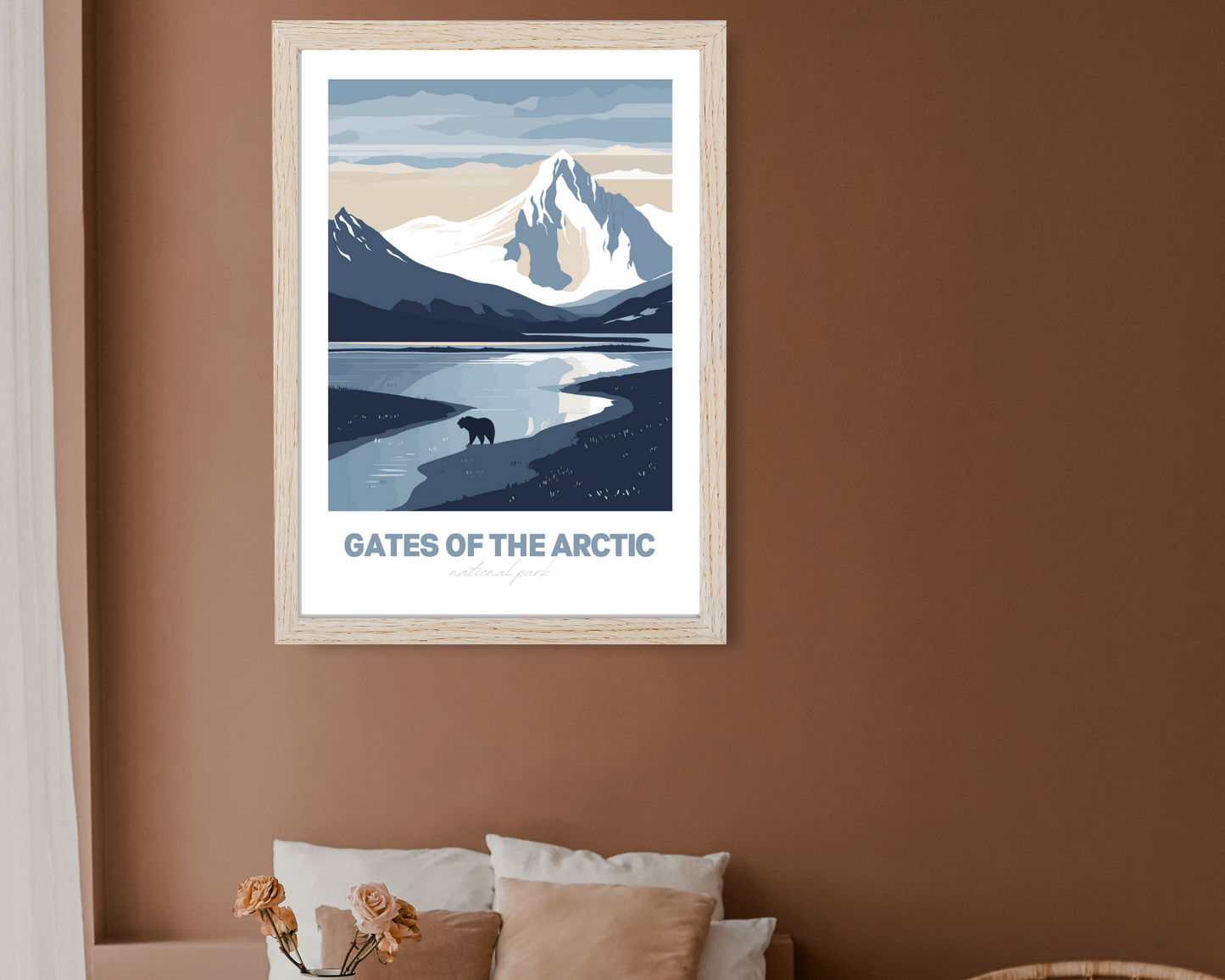 Gates of the Arctic National Park Travel Poster Print - Pitchers Design