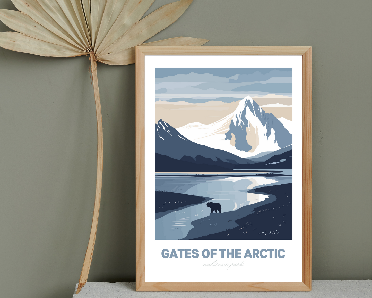 Gates of the Arctic National Park Travel Poster Print - Pitchers Design