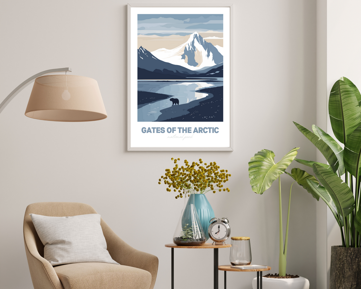 Gates of the Arctic National Park Travel Poster Print - Pitchers Design