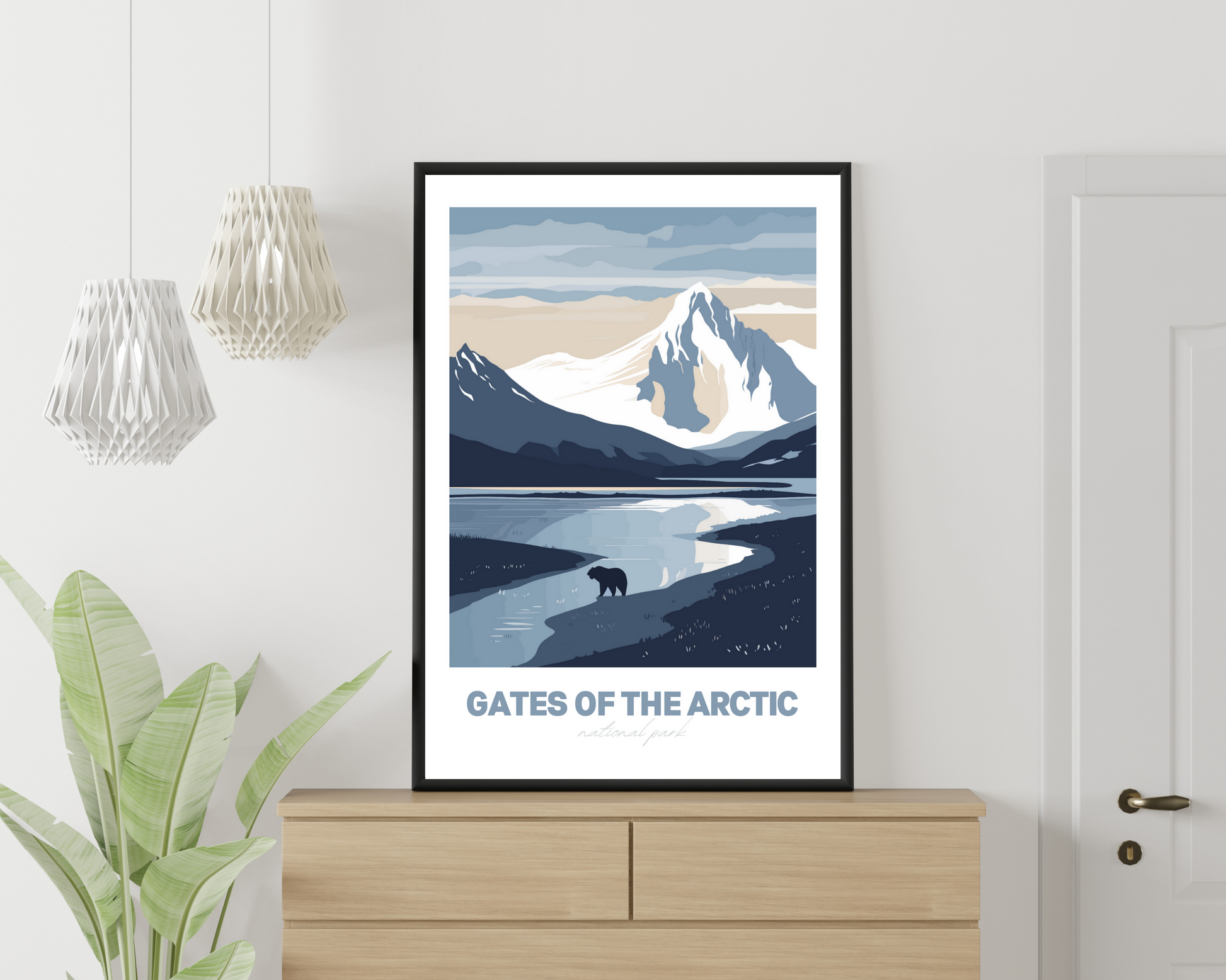 Gates of the Arctic National Park Travel Poster Print - Pitchers Design