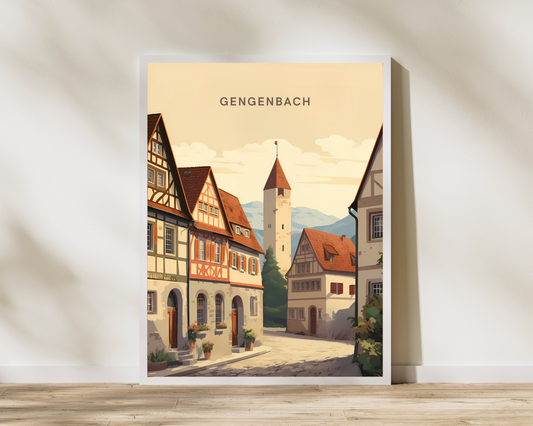 Gengenbach Germany Travel Poster Print - Pitchers Design