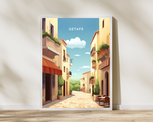 Getafe Spain Travel Poster Print - Pitchers Design