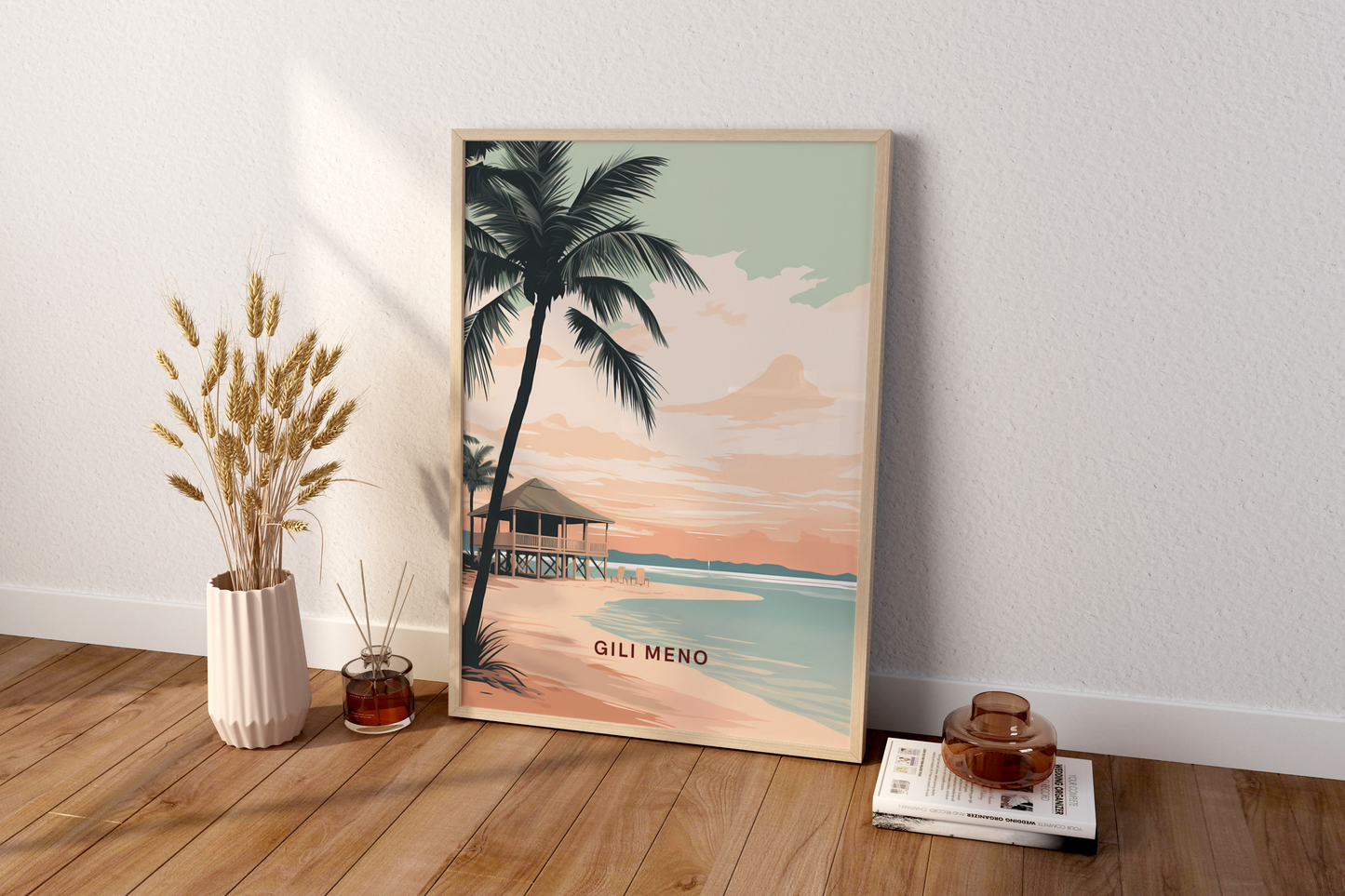 Gili Meno Indonesia Travel Print Poster - Pitchers Design