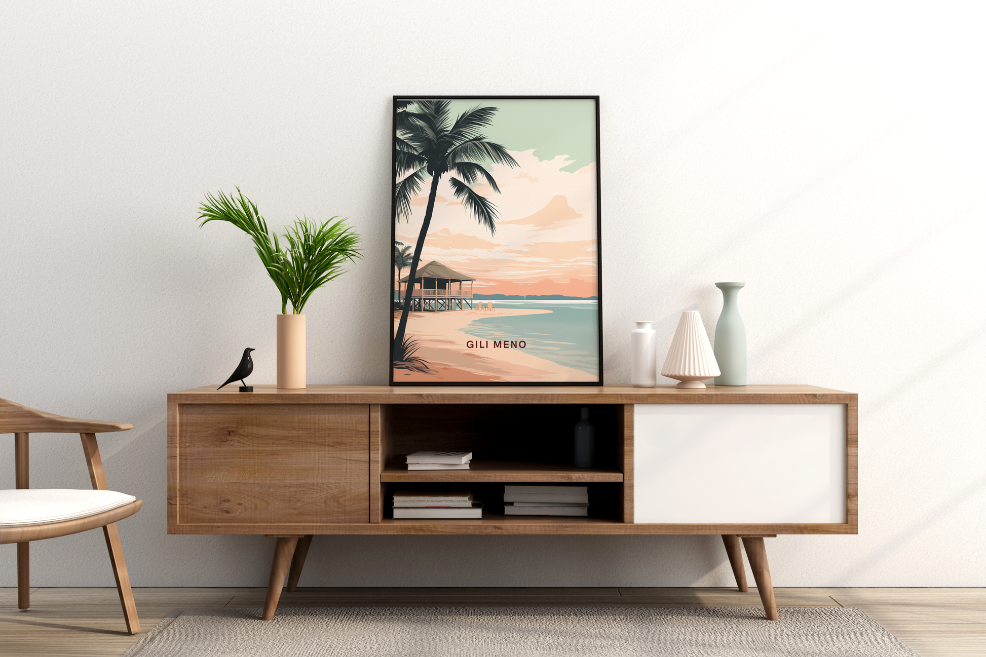 Gili Meno Indonesia Travel Print Poster - Pitchers Design